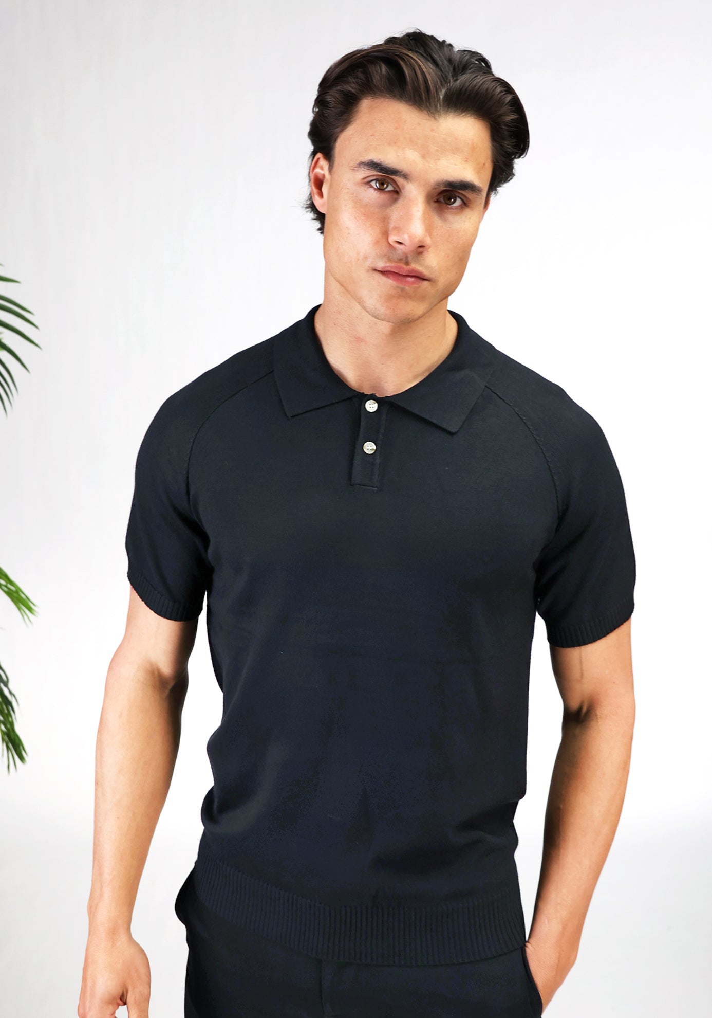 Cotton District BLEND POLO BLACK
