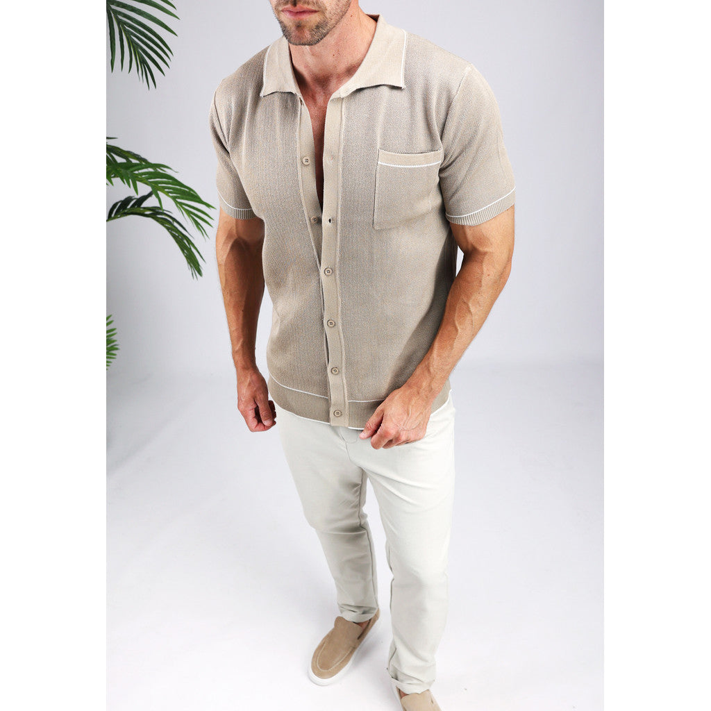 Cotton District BREEZE VEST Polo's BEIGE