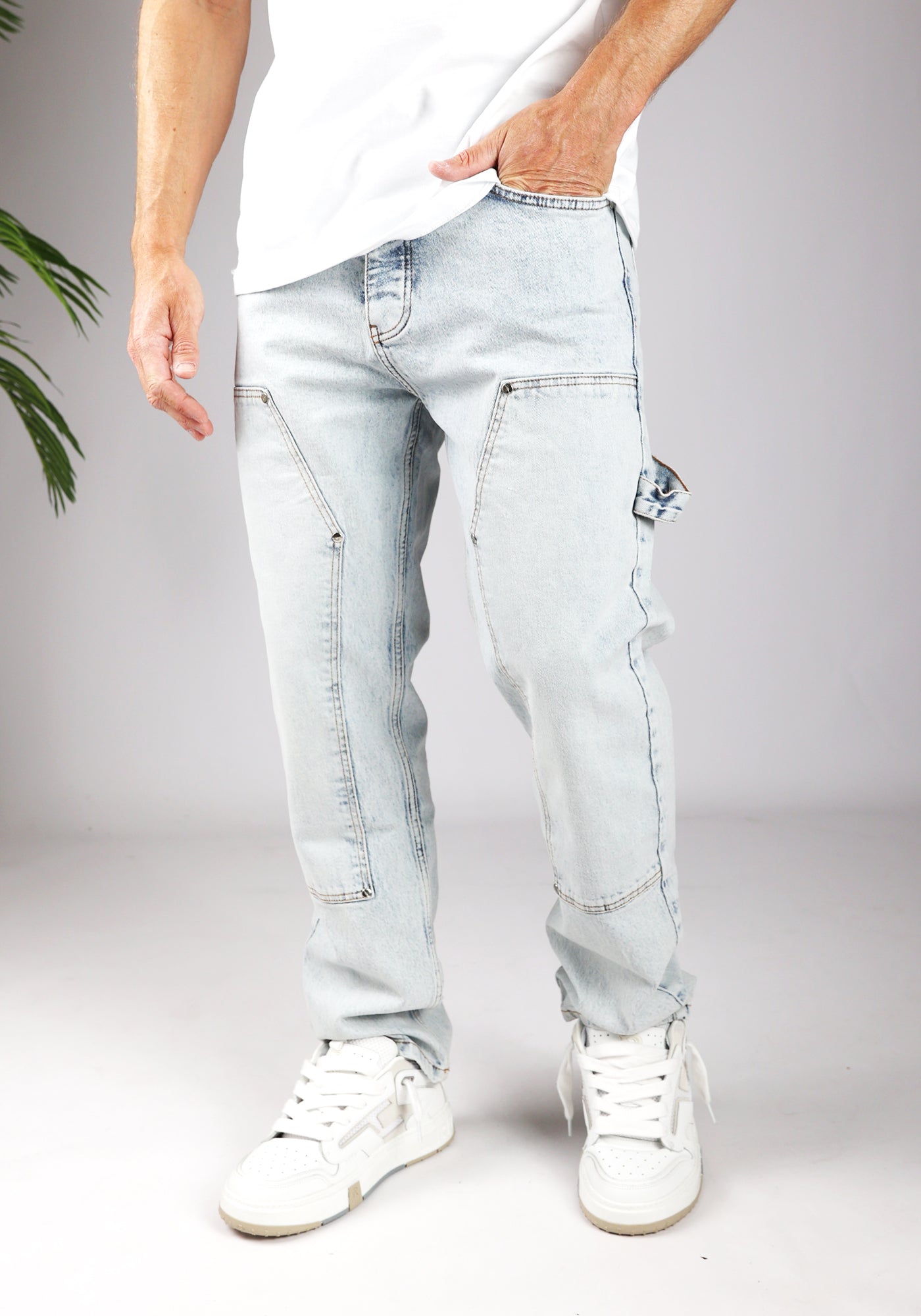 Cotton District CARPENTER JEANS FROST BLUE