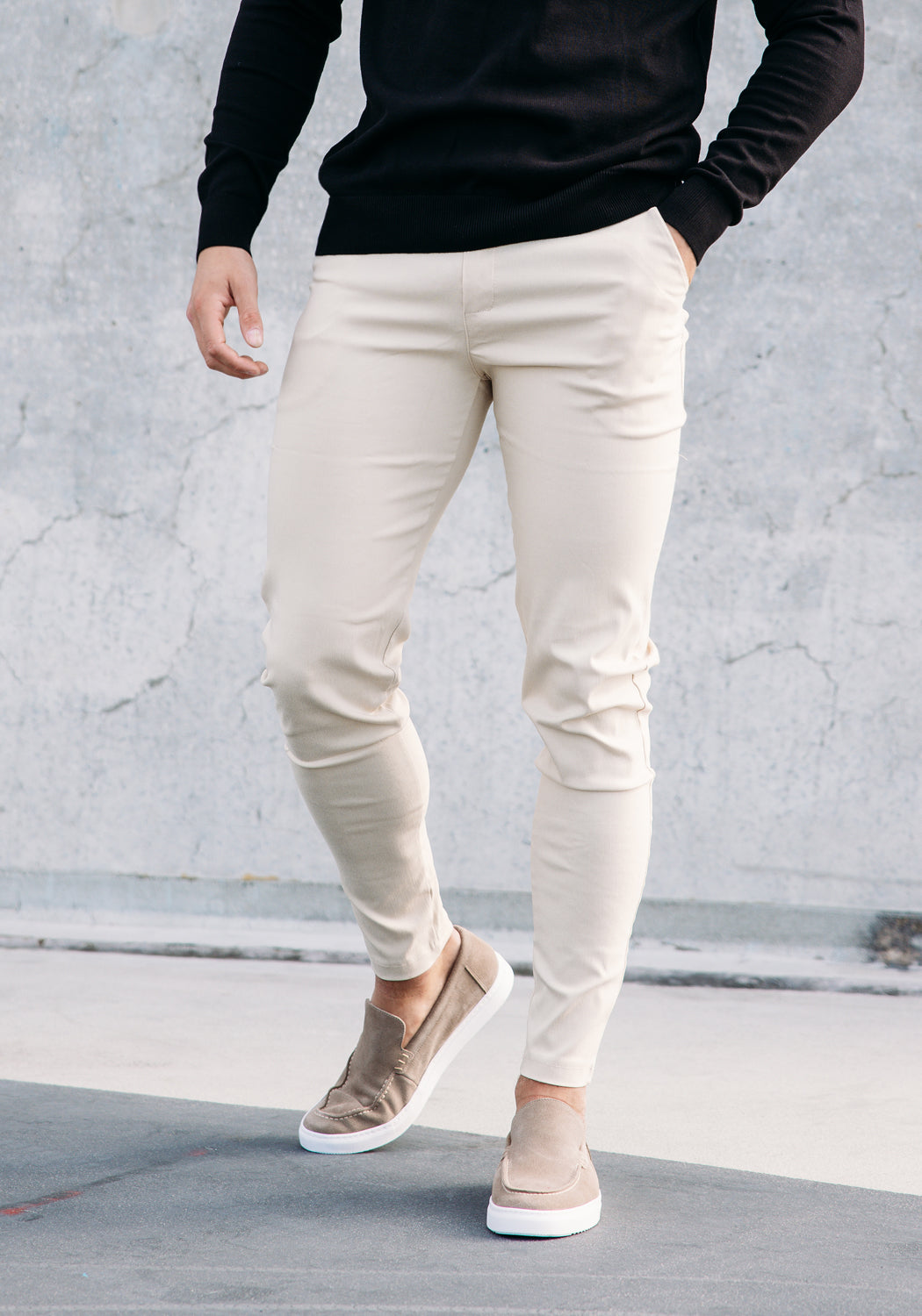 Cotton District CHINO Pants & Chino's BEIGE