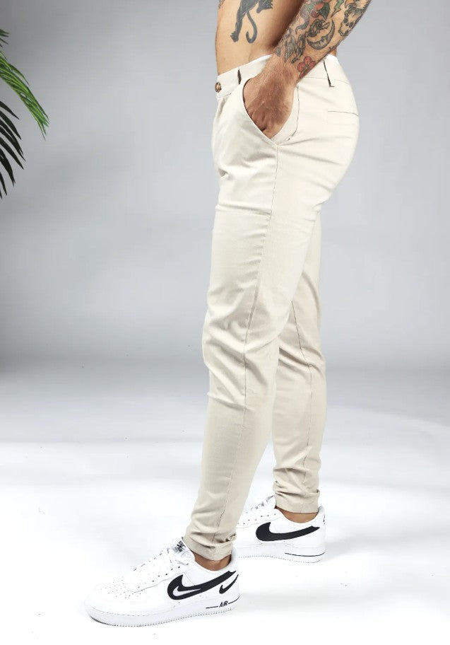 Cotton District CHINO Pants & Chino's BEIGE