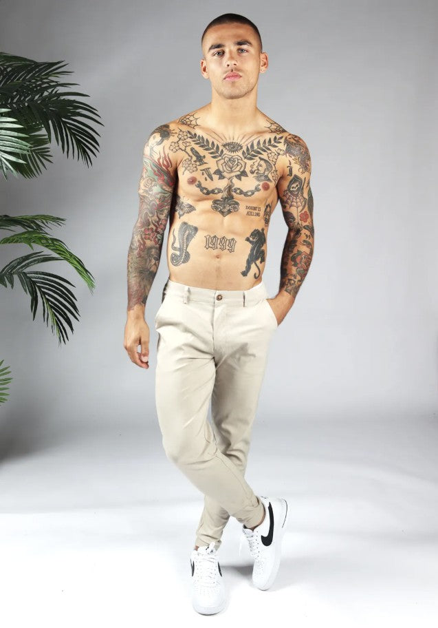 Cotton District CHINO Pants & Chino's BEIGE