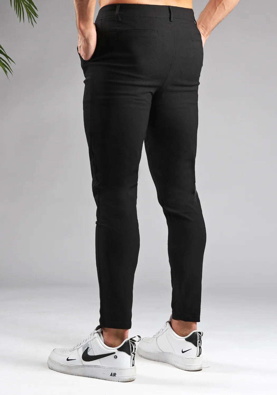 Cotton District CHINO Pants & Chino's BLACK