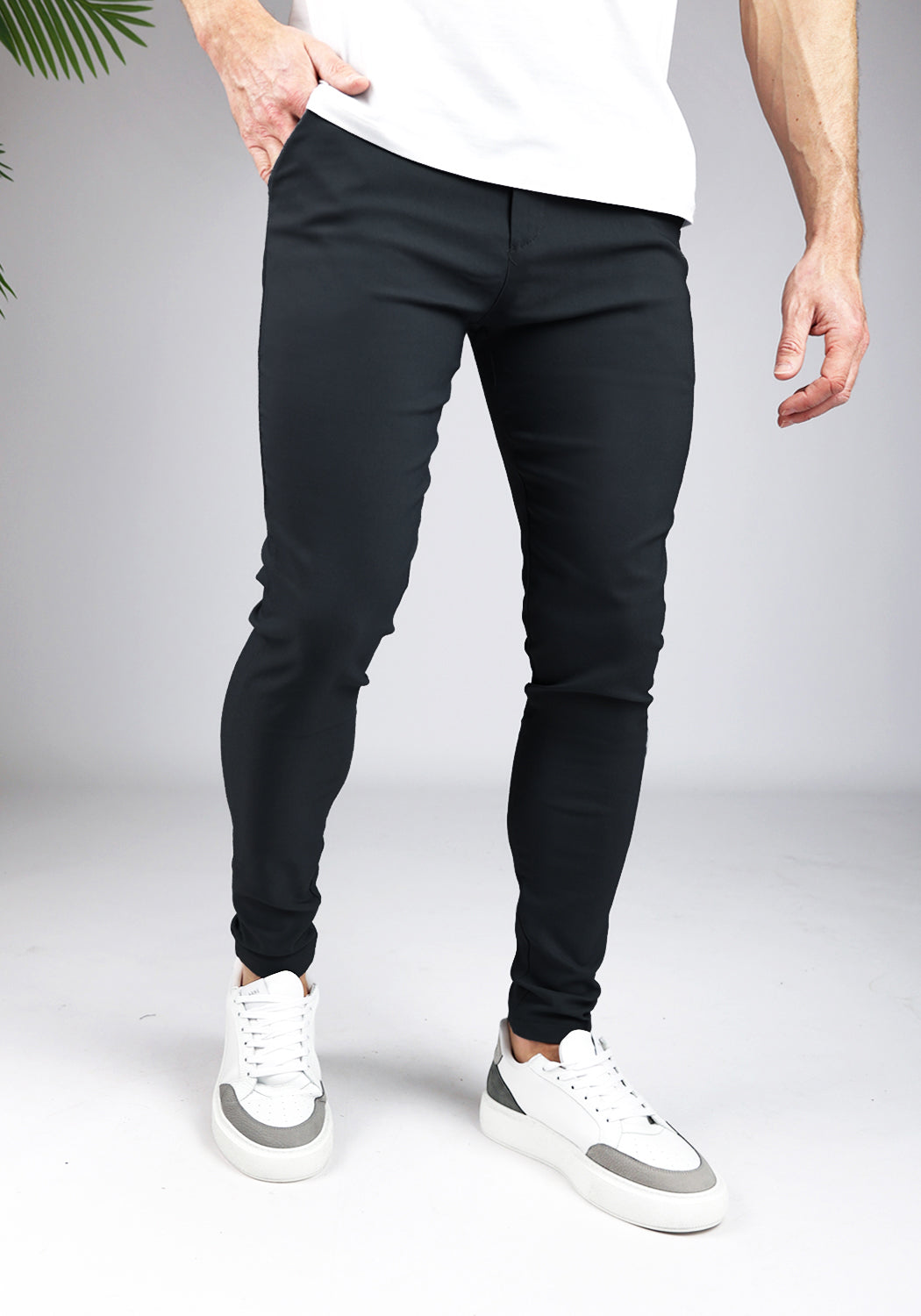 Cotton District CHINO Pants & Chino's BLACK
