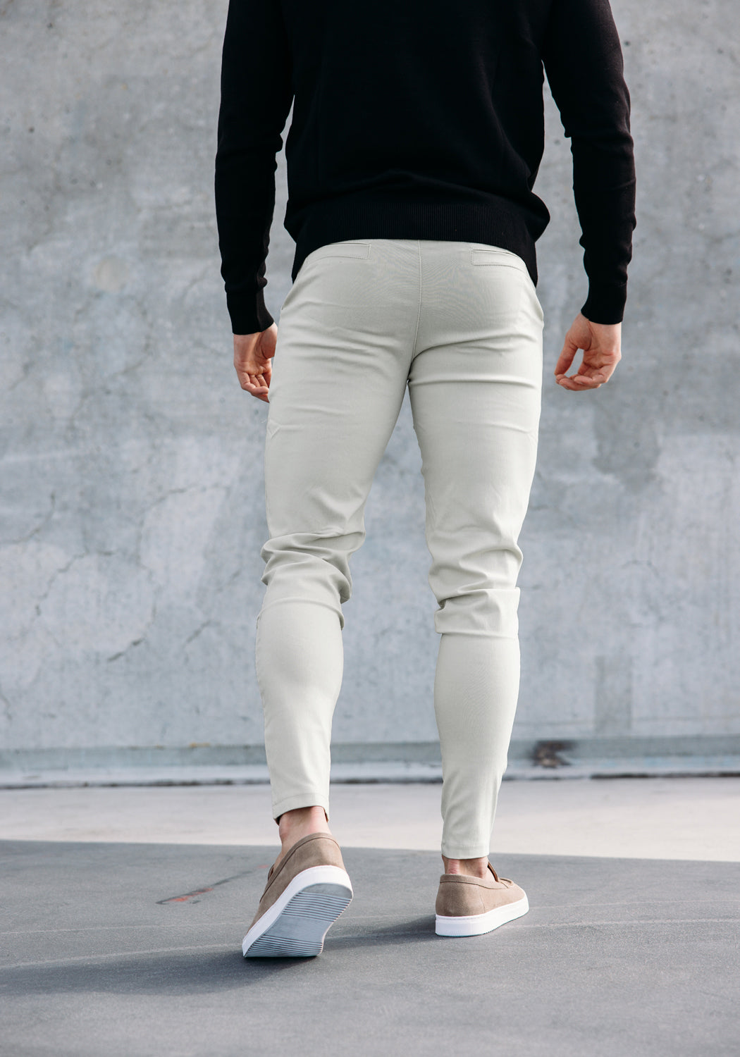 Cotton District CHINO Pants & Chino's TAUPE
