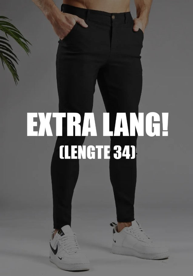 Cotton District CHINO LONG BLACK