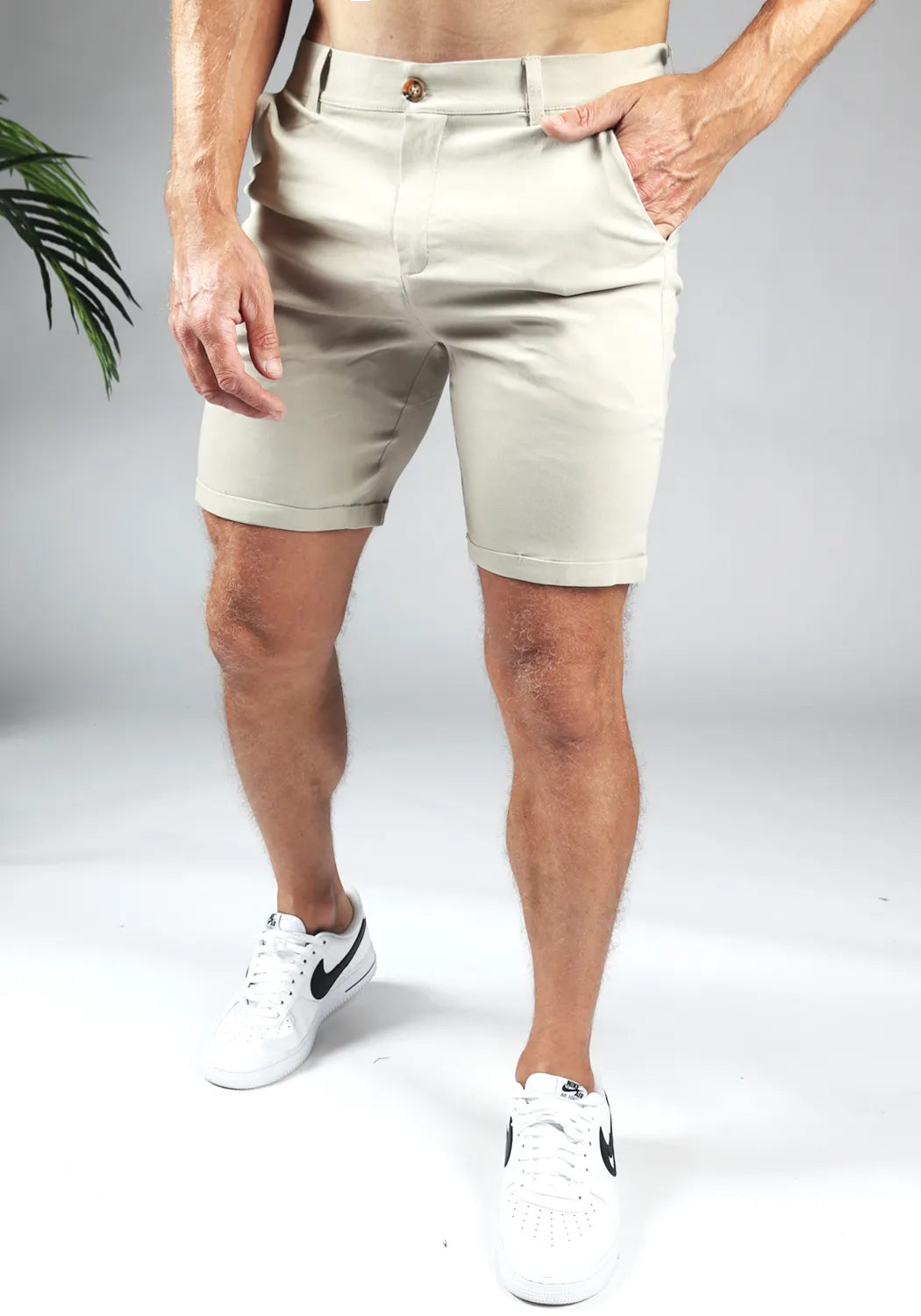 Cotton District CHINO SHORTS BEIGE