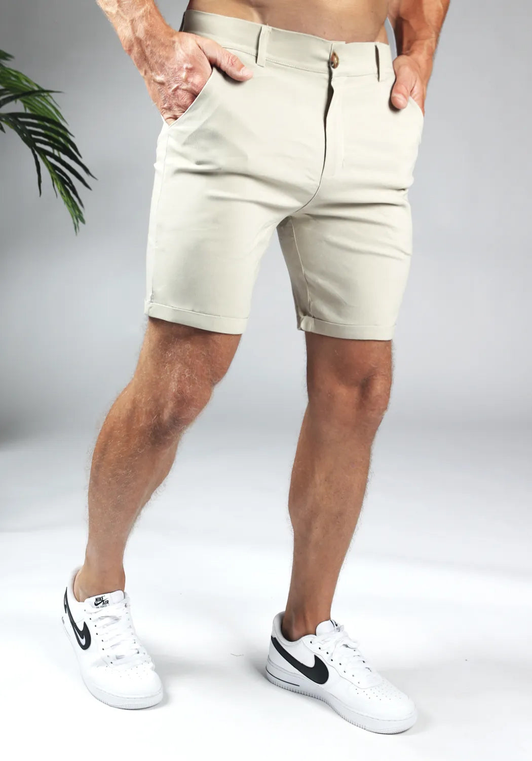 Cotton District CHINO SHORTS BEIGE