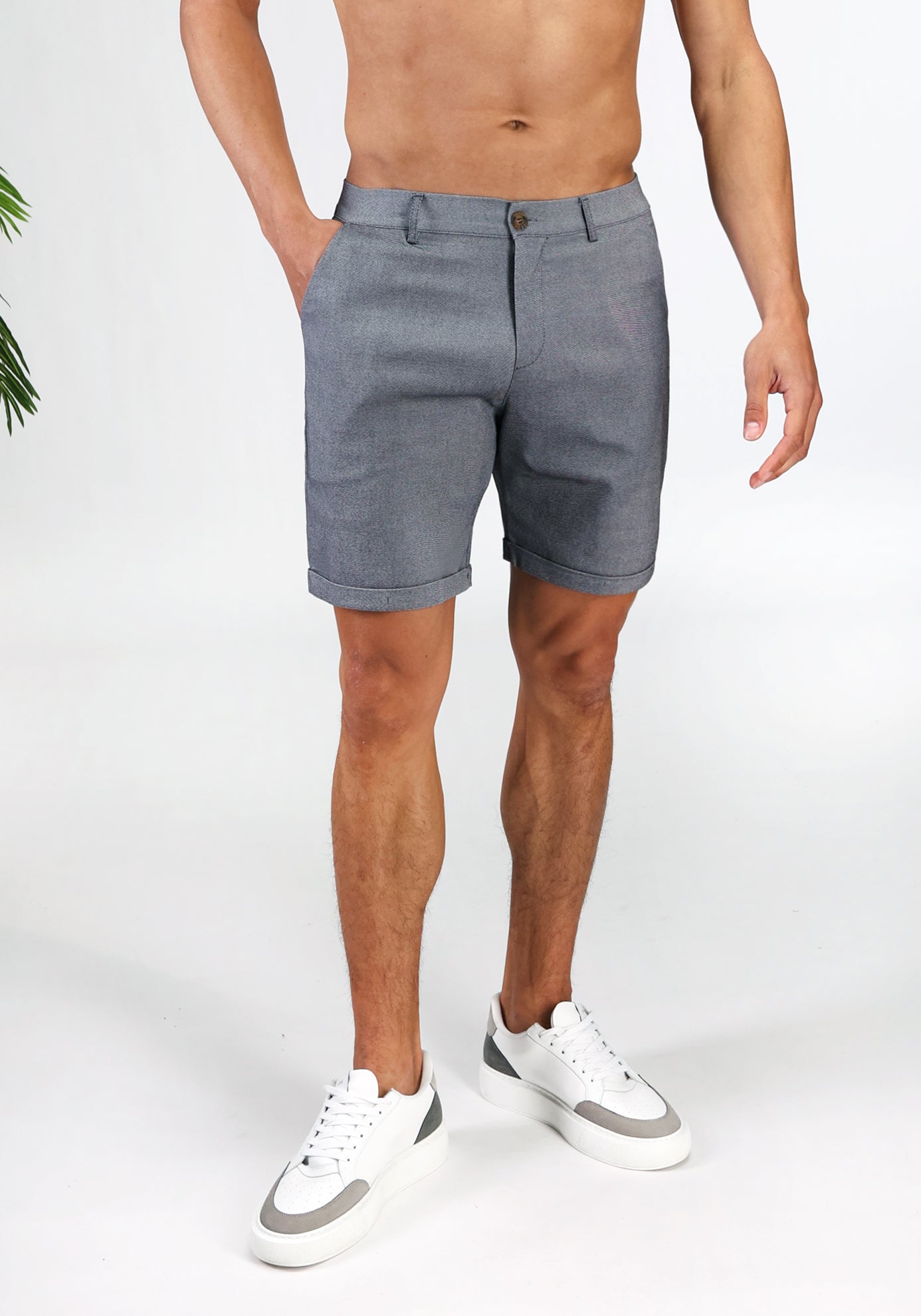 Cotton District CHINO SHORTS GREY