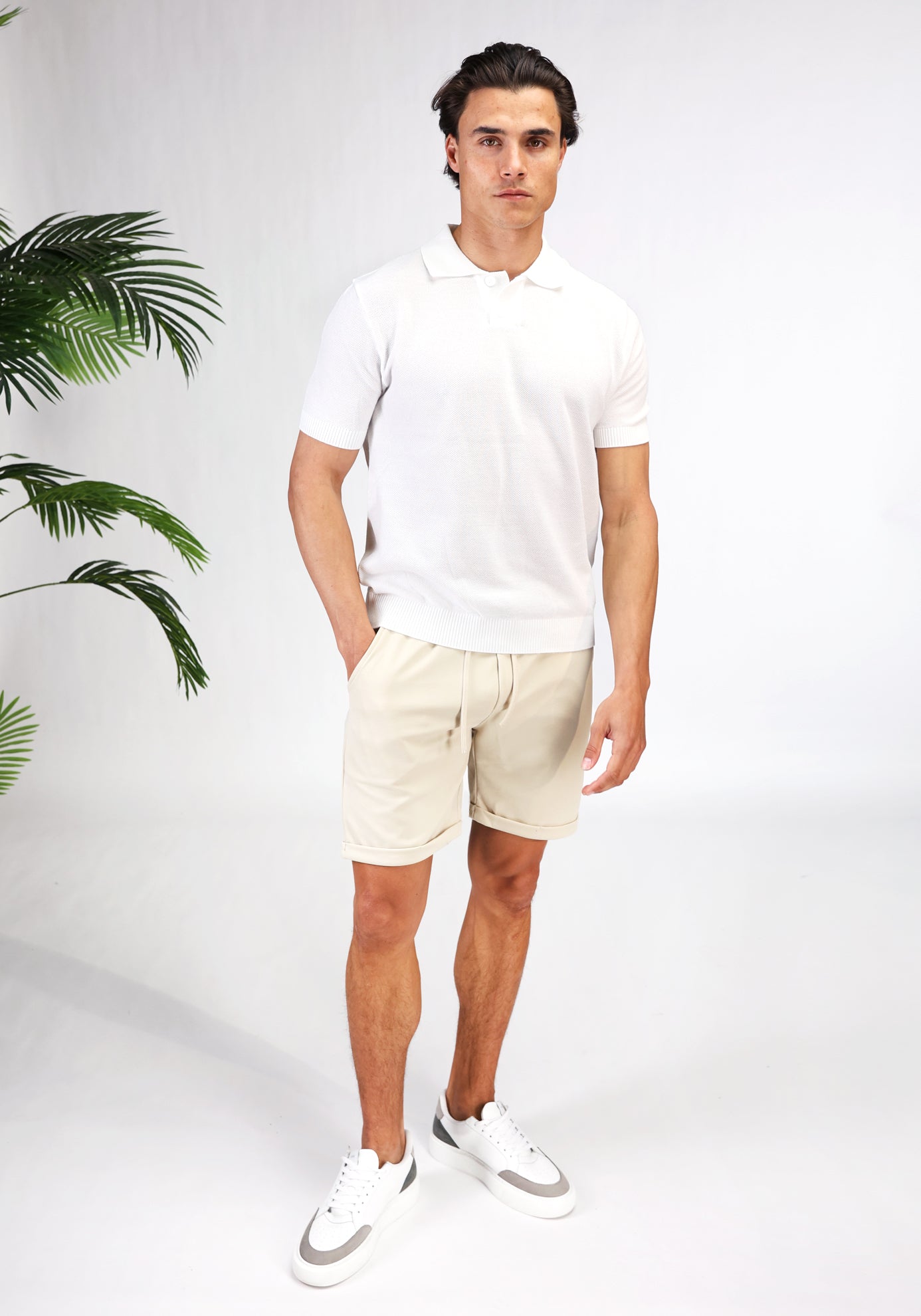 Cotton District COMFY SHORTS Shorts BEIGE