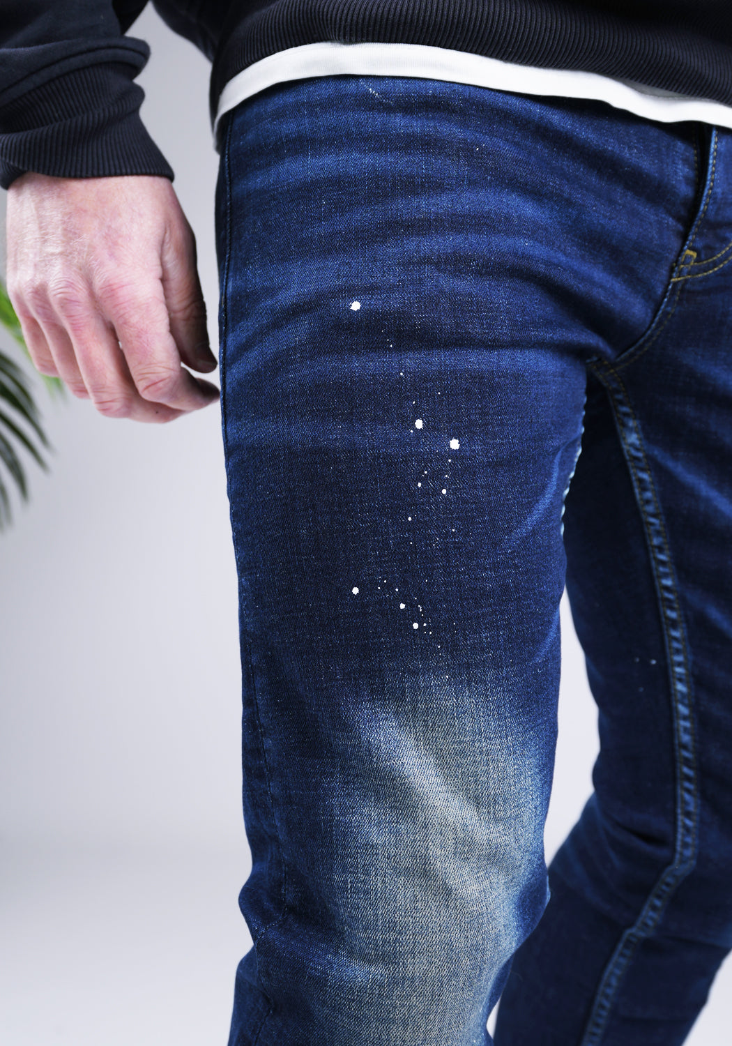 Cotton District COTTON PAINTER JEANS BLUE