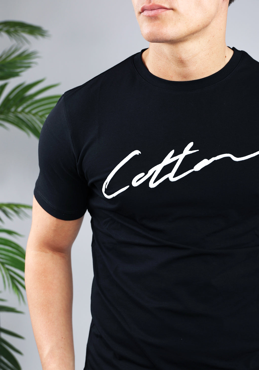 Cotton District COTTON SIGNATURE T-SHIRT BLACK