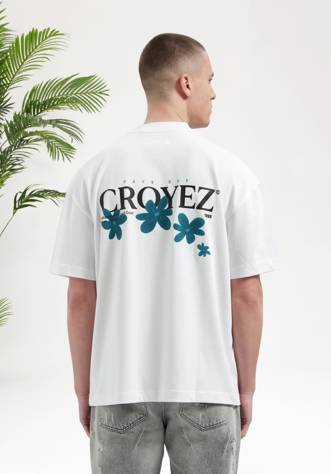Cotton District CROYEZ BOTANIQUE T-SHIRT T-Shirts WHITE