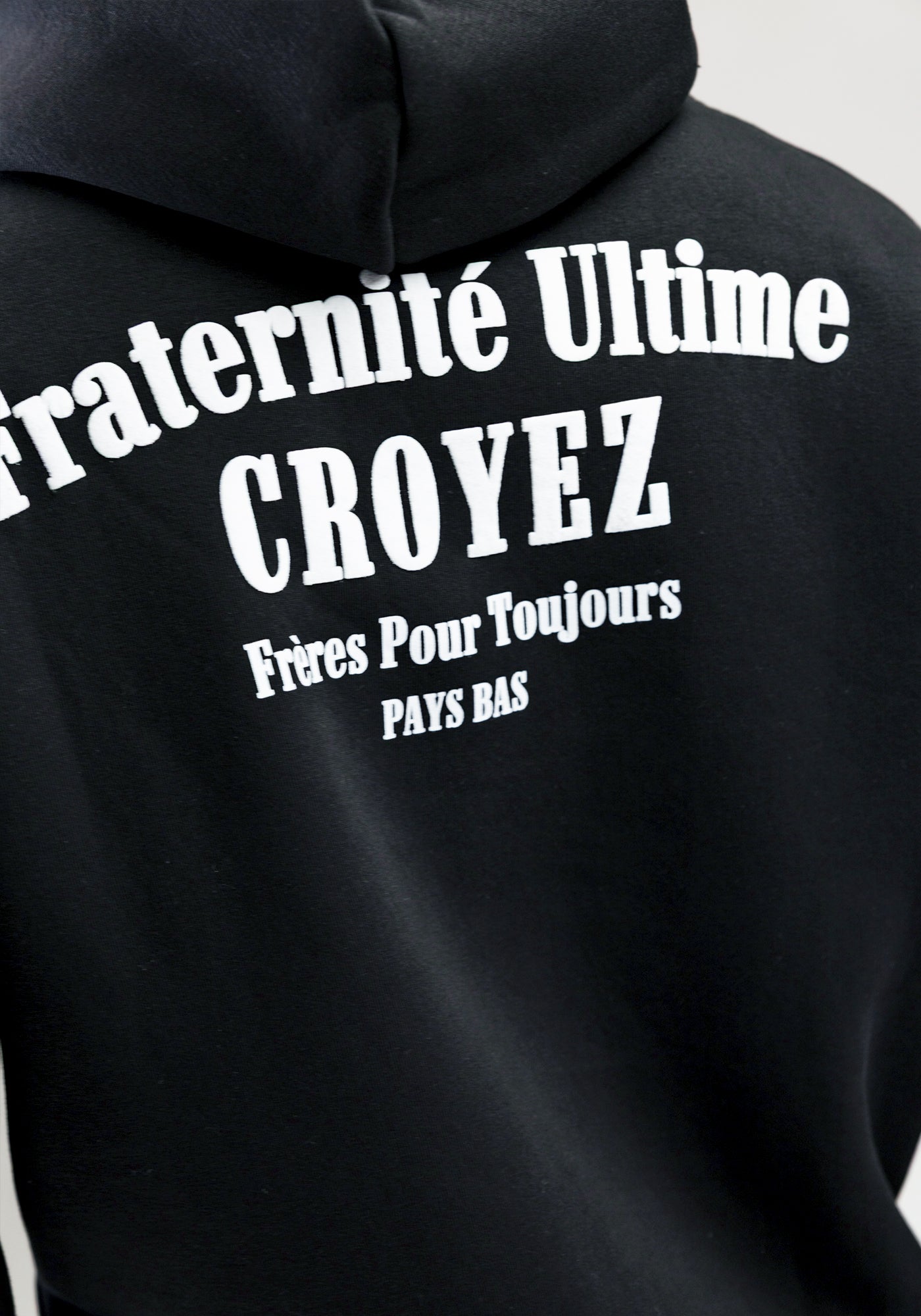 Cotton District CROYEZ FRATERNITE HOODIE BLACK