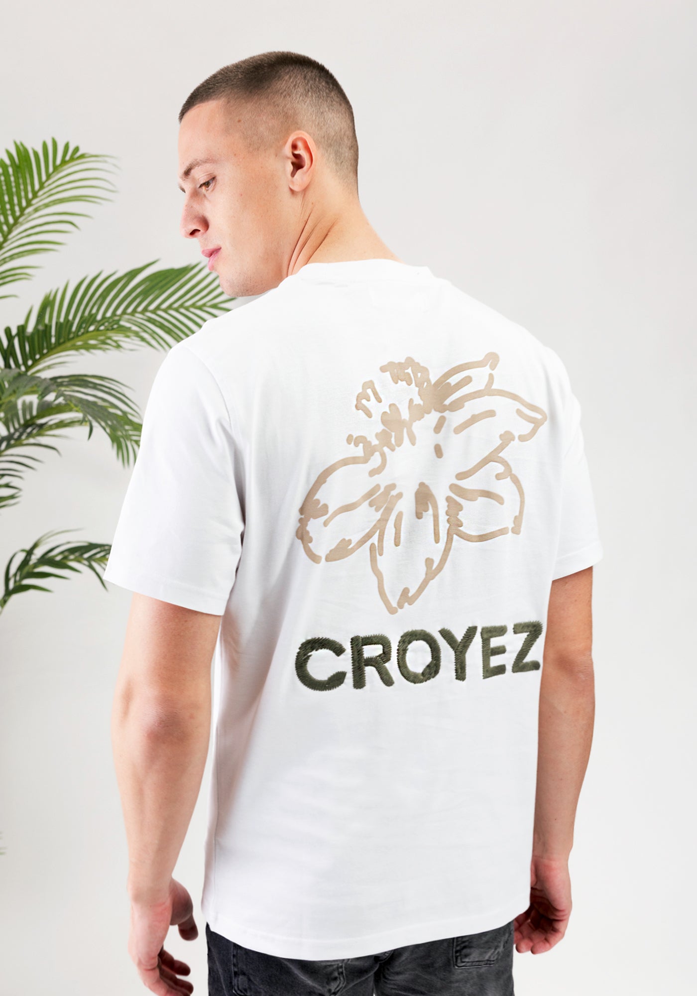 Cotton District CROYEZ GARDENER T-SHIRT WHITE