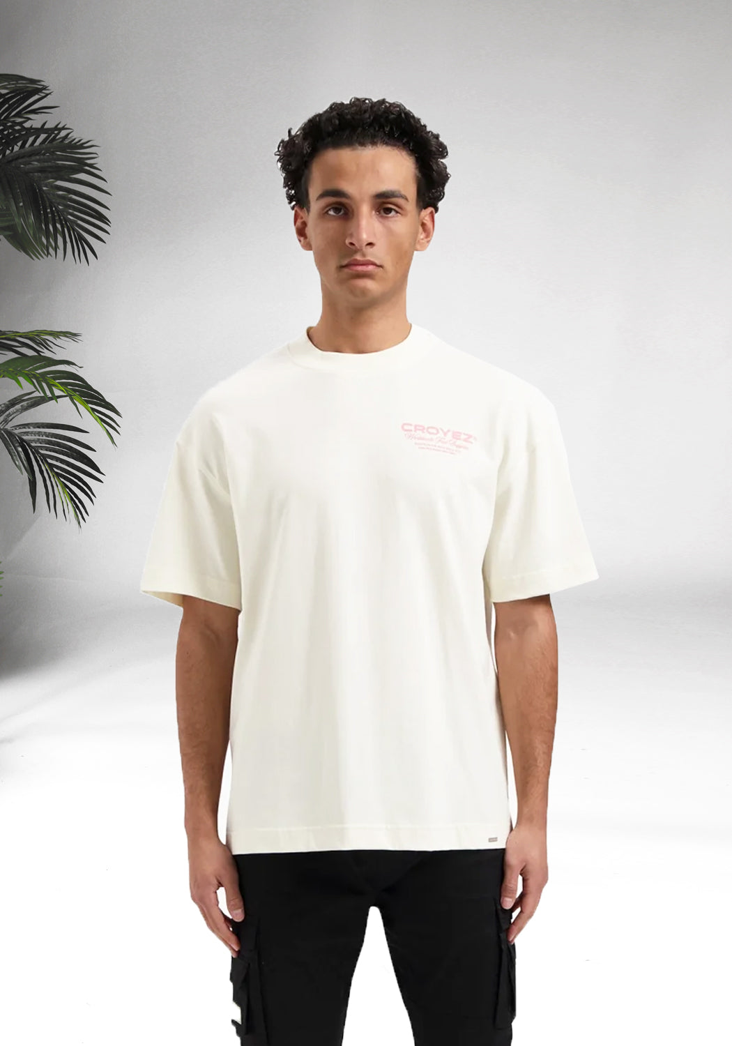 Cotton District CROYEZ WORLDWIDE SUPPLIER T-SHIRT OFF WHITE