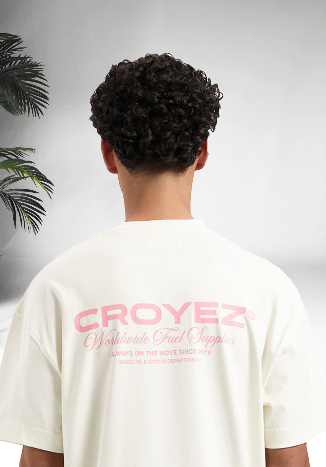 Cotton District CROYEZ WORLDWIDE SUPPLIER T-SHIRT OFF WHITE