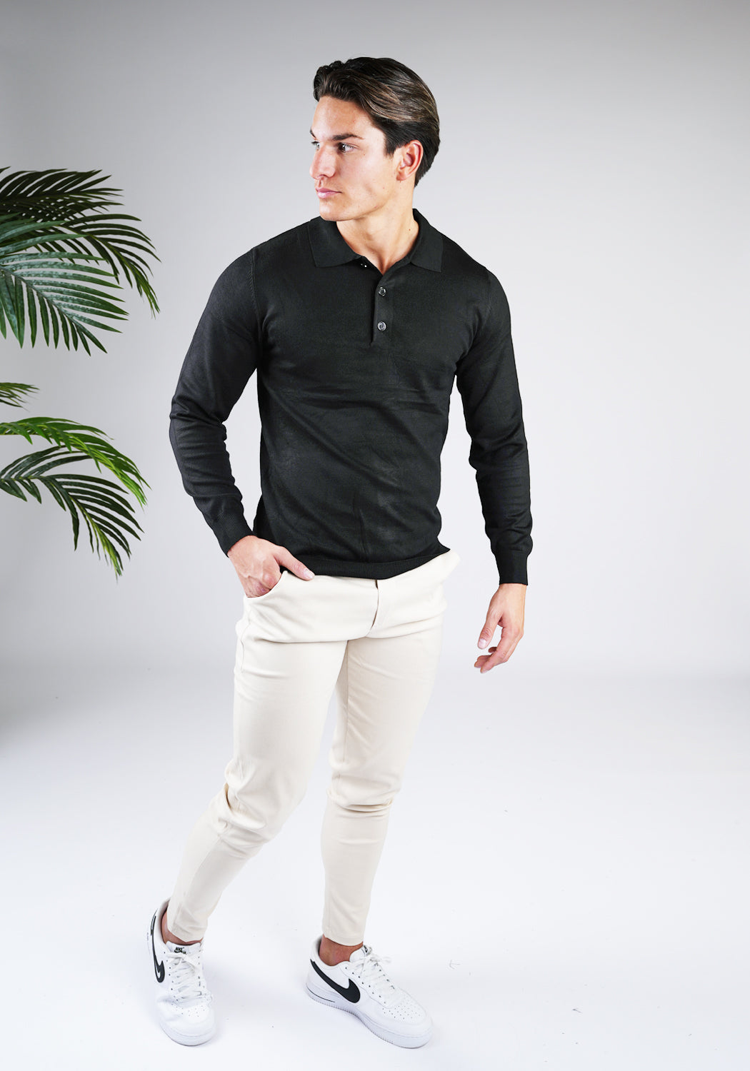 Cotton District CUBAN POLO BLACK