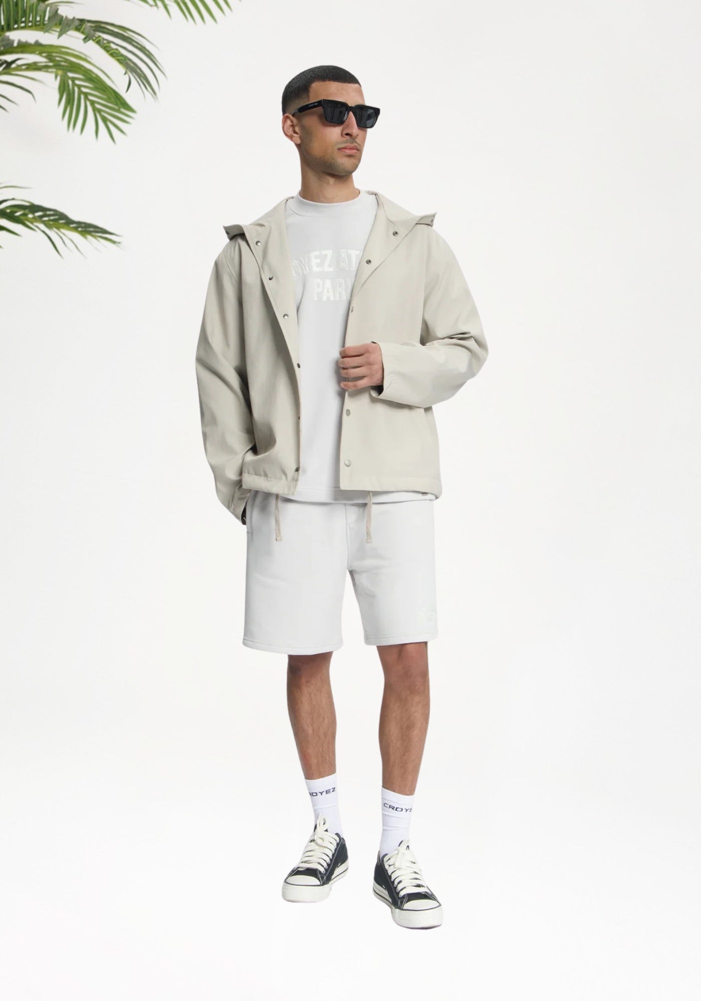 Cotton District Croyez Atelier Windbreaker Jackets & Bodywarmers GREY