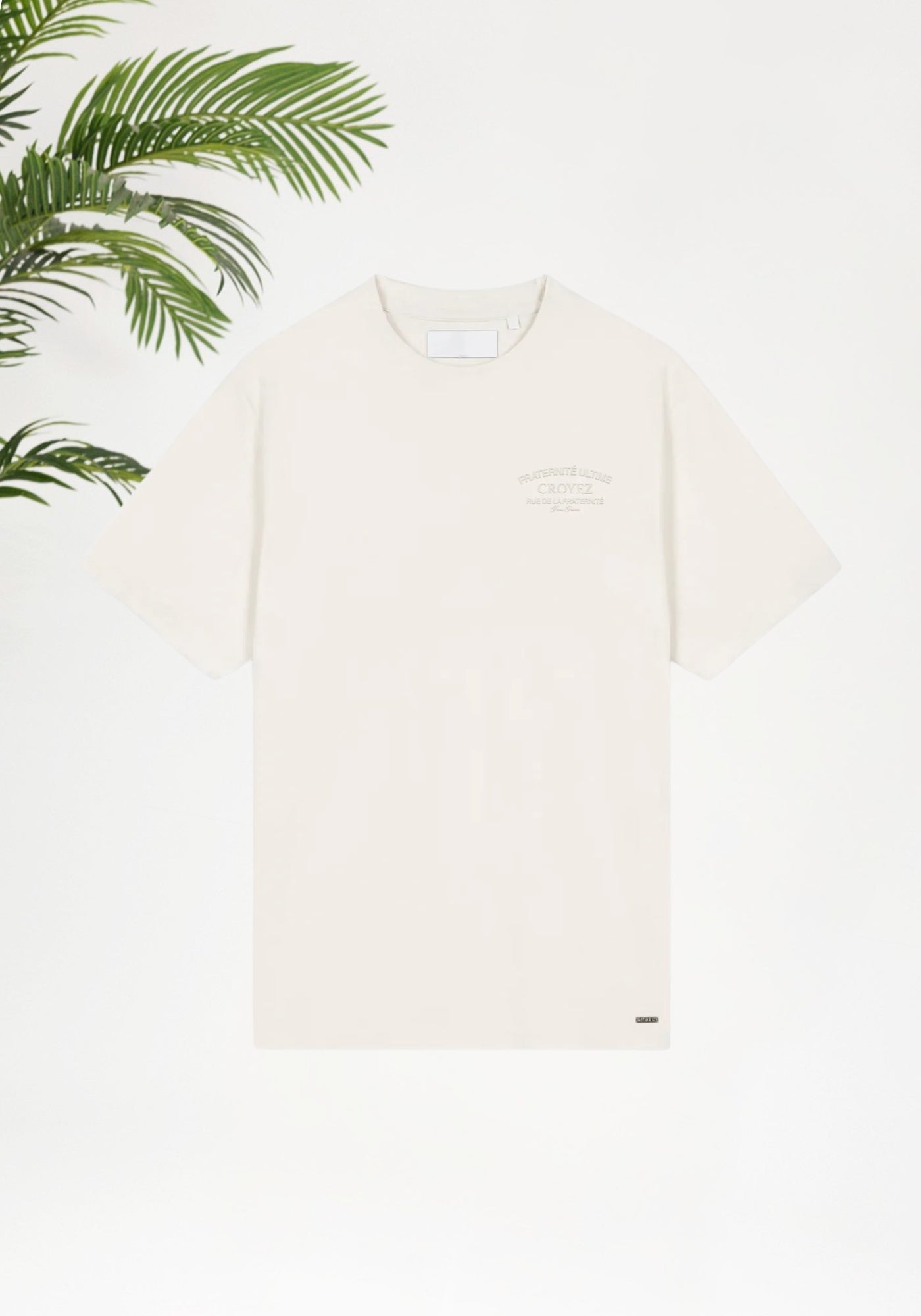 Cotton District Croyez Original Fraternite T-Shirt T-Shirts OFF WHITE