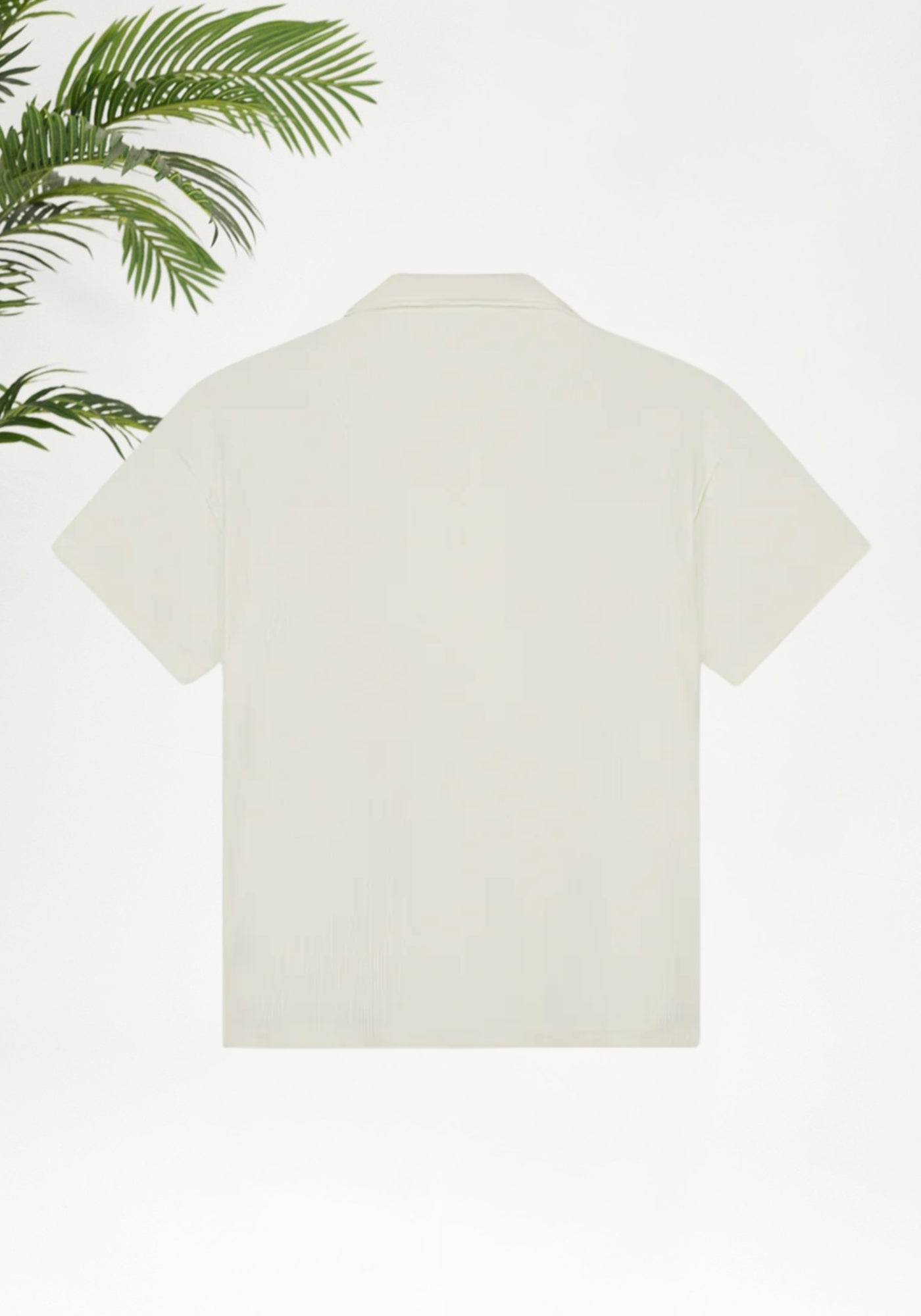 Cotton District Croyez Plisse Shirt T-Shirts OFF WHITE