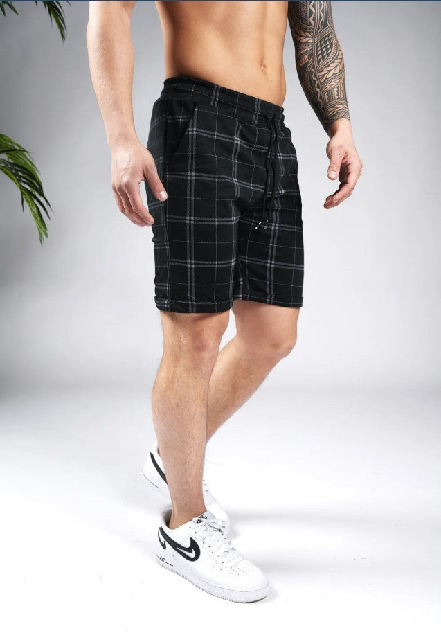 Cotton District FENCE SHORTS BLACK/GREY