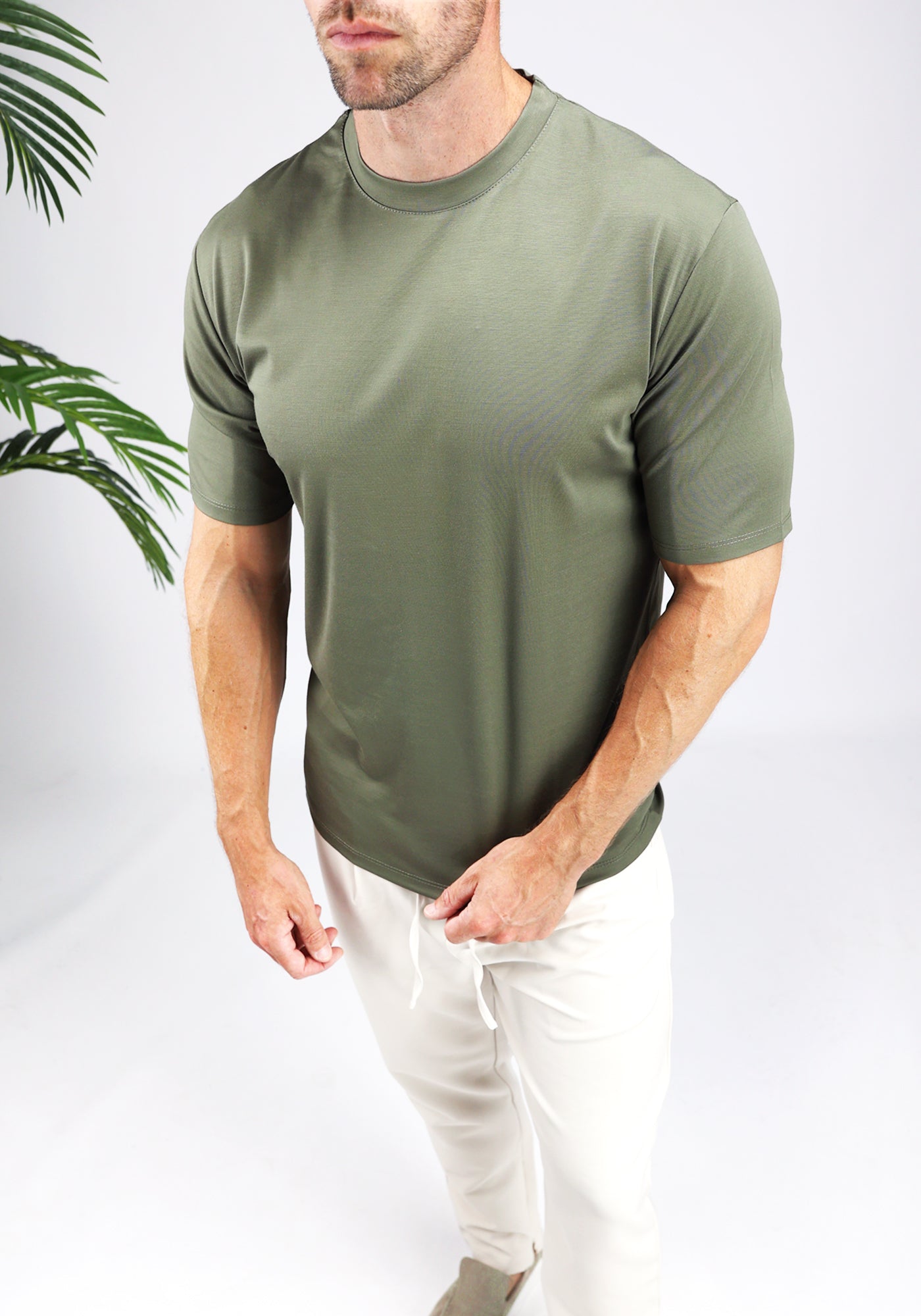 Cotton District GLOSS T-SHIRT T-Shirts GREEN