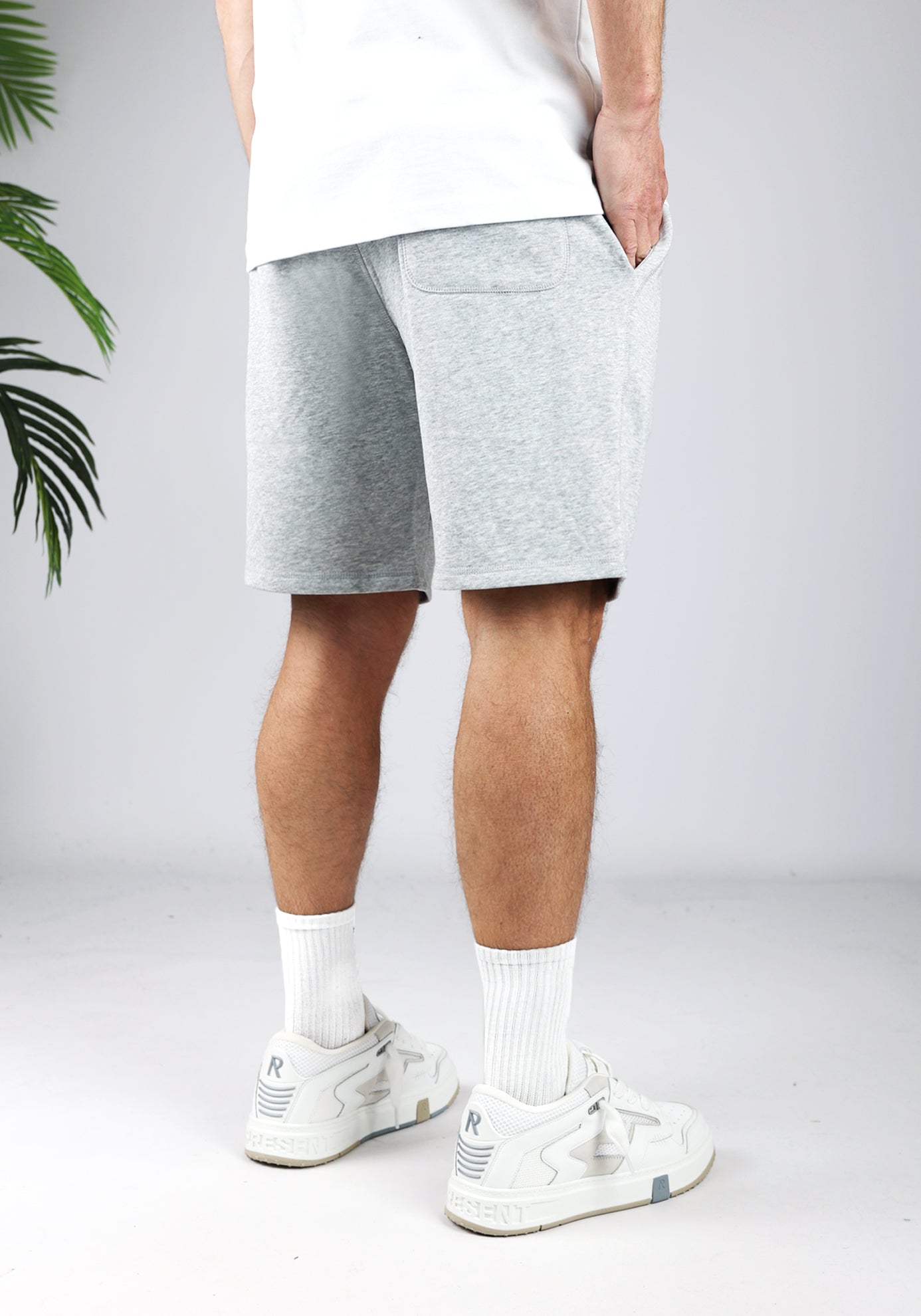 Cotton District JOG SHORTS GREY