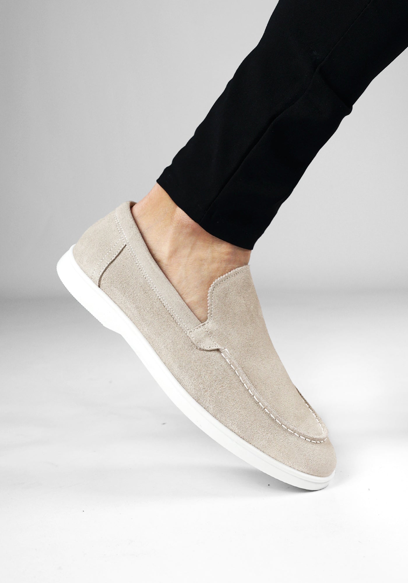 Cotton District LOAFERS SUEDE LOW SAND