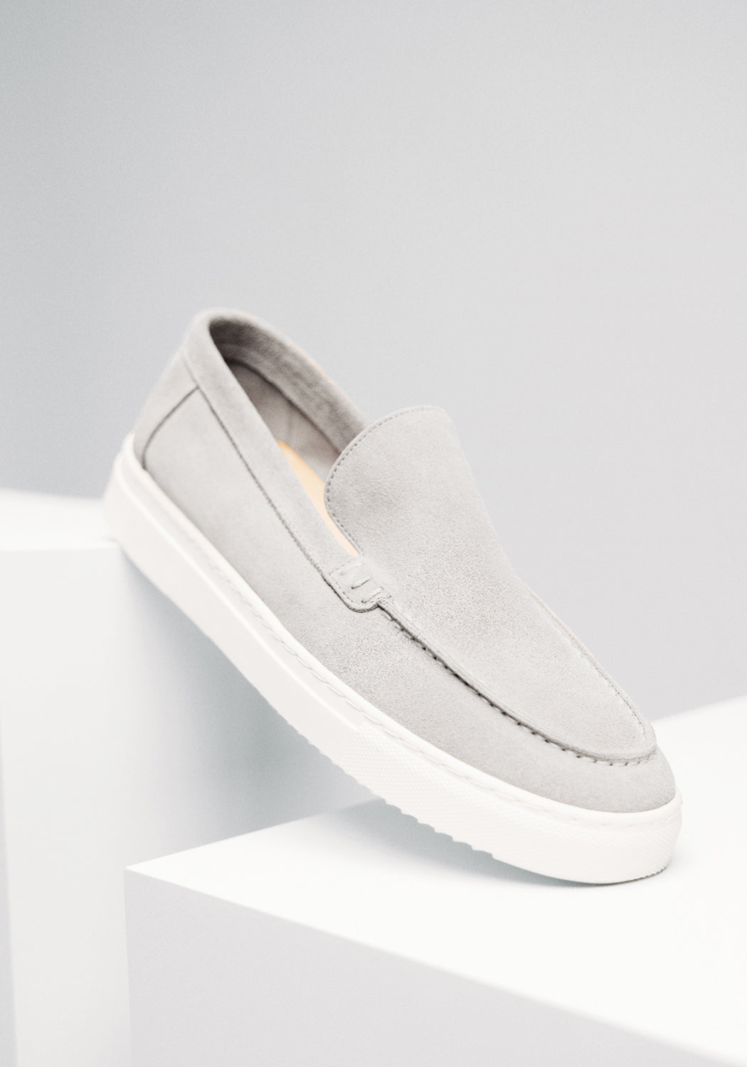 Cotton District LOAFERS SUEDE MID GREY