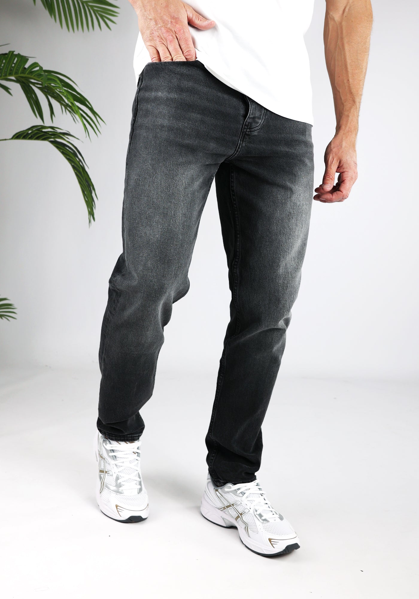Cotton District LOOSE FIT JEANS ANTHRACITE