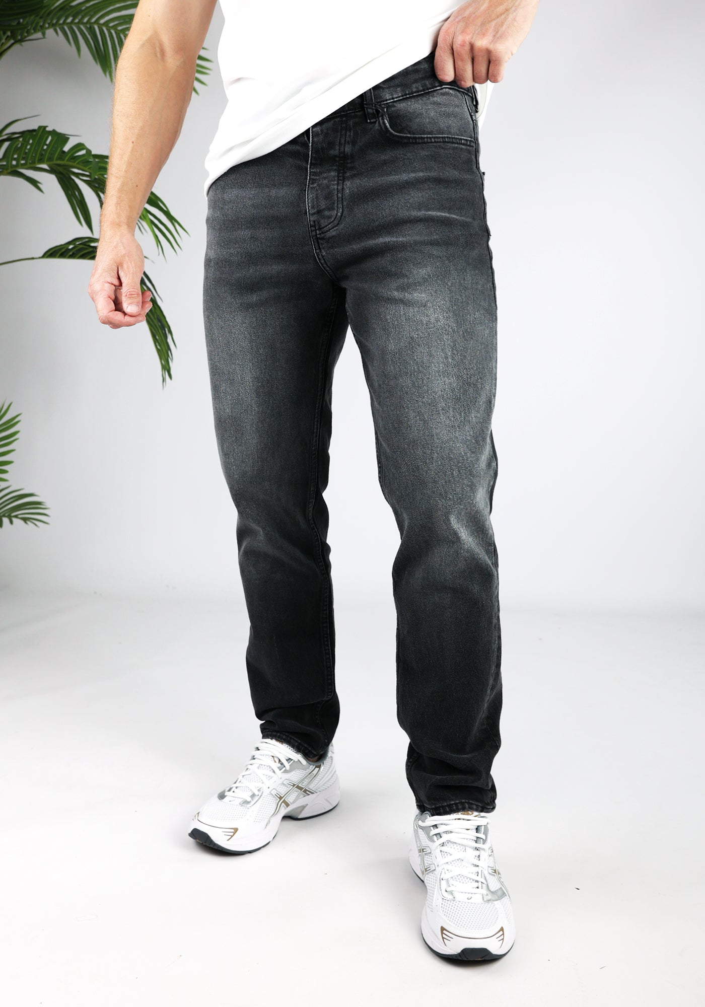 Cotton District LOOSE FIT JEANS ANTHRACITE