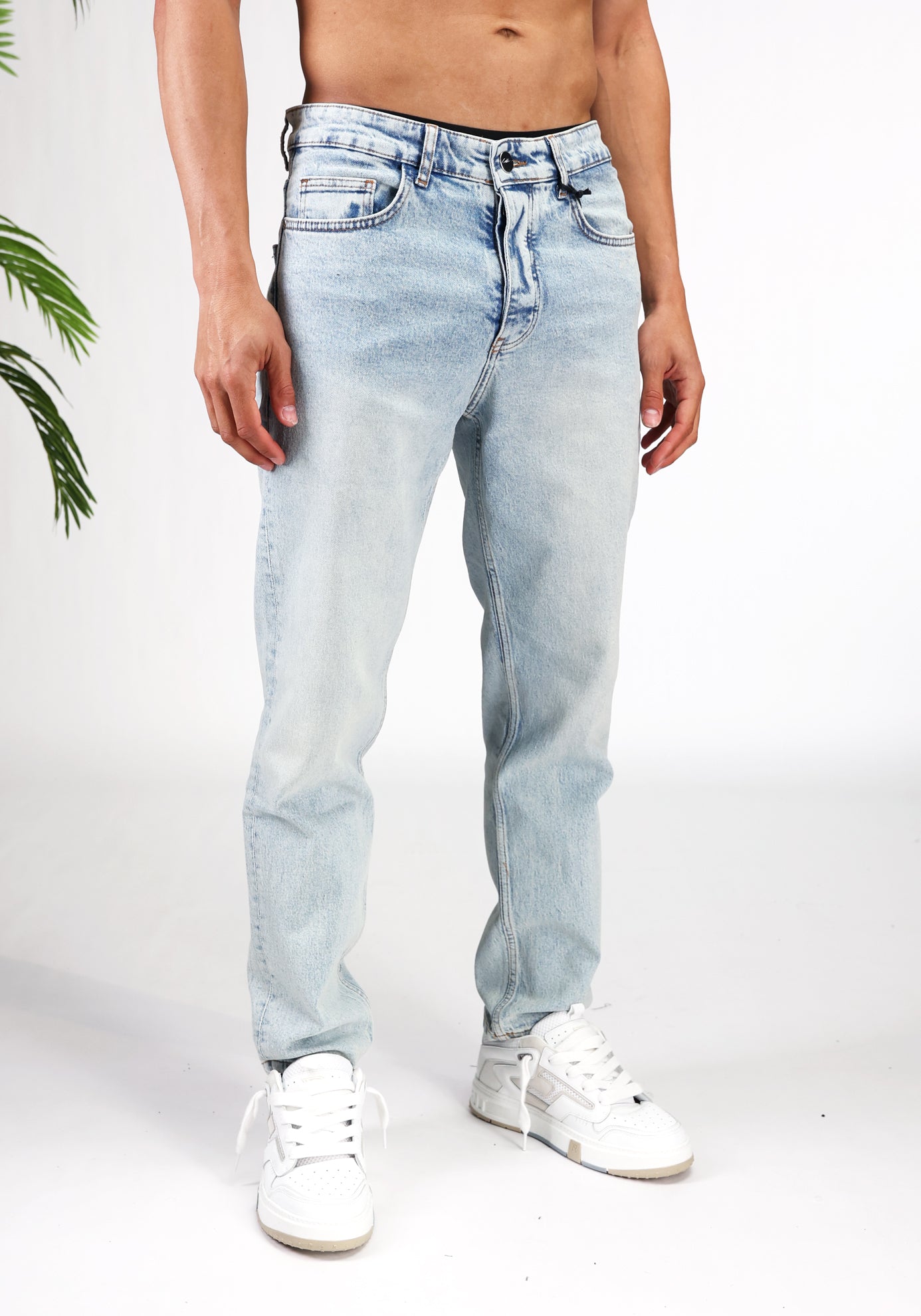 Cotton District LOOSE FIT JEANS FROST BLUE
