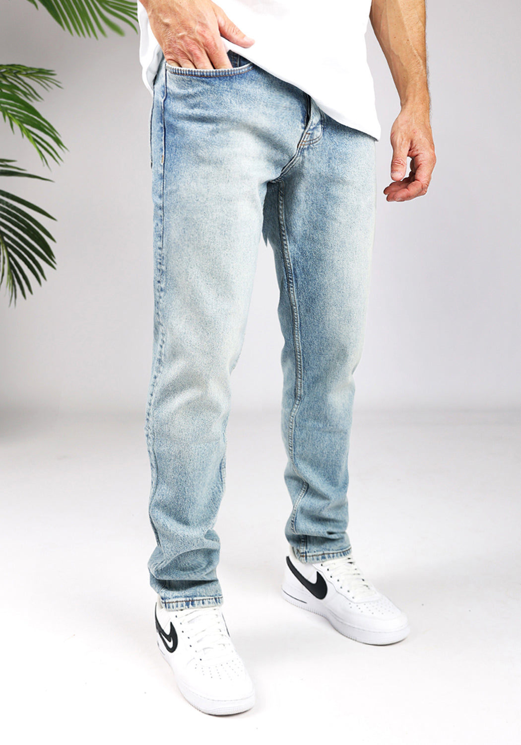 Cotton District LOOSE FIT JEANS FROST BLUE