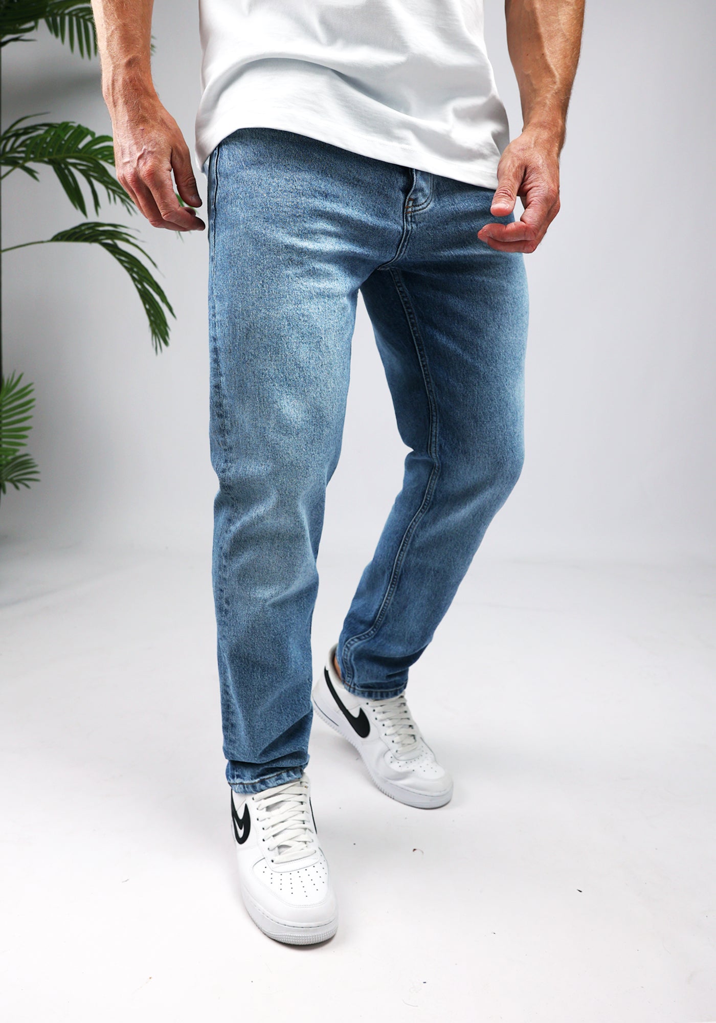 Cotton District LOOSE FIT JEANS REGULAR BLUE