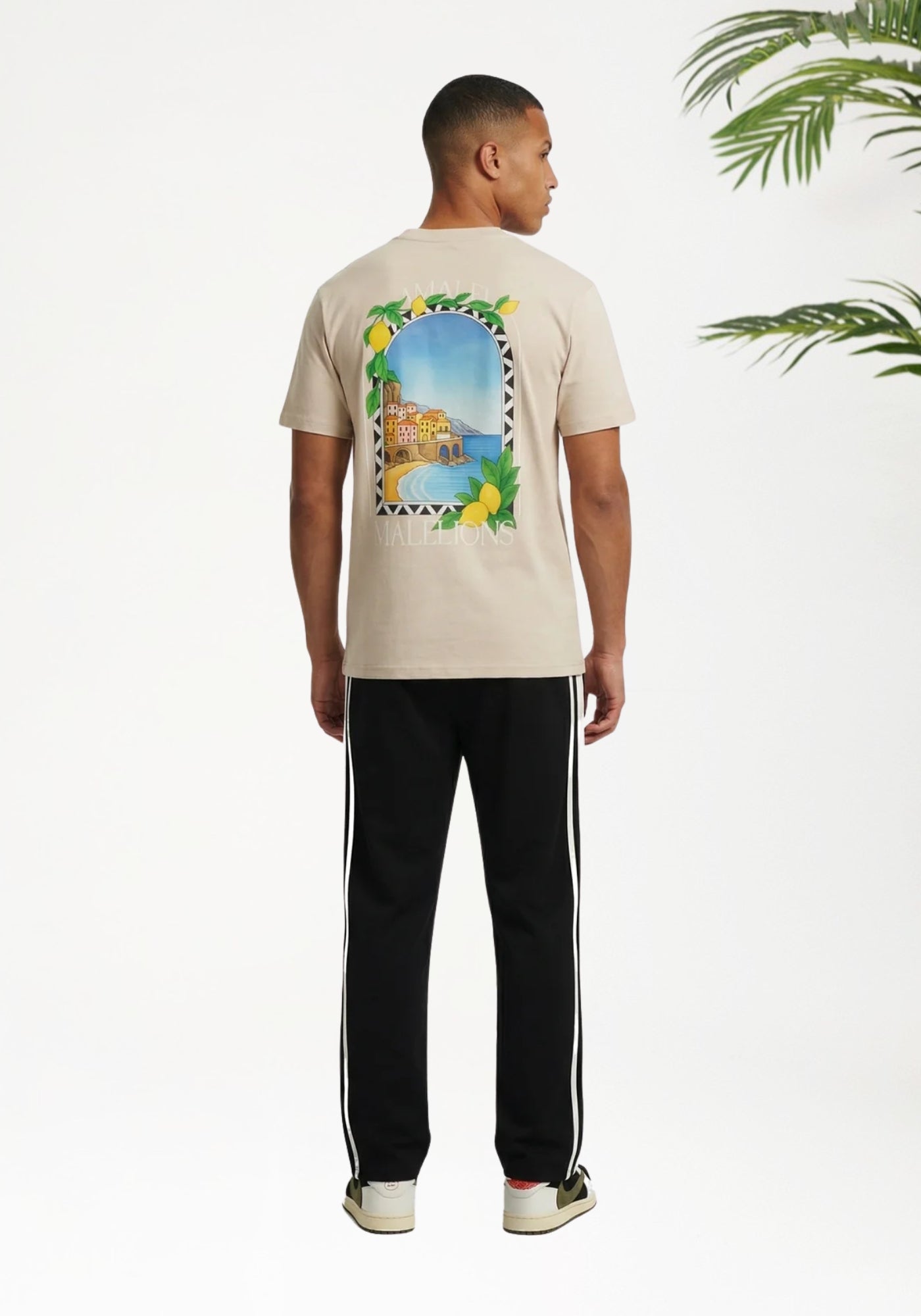 Cotton District MALELIONS AMALFI WINDOW T-SHIRT T-Shirts LIGHT PINK