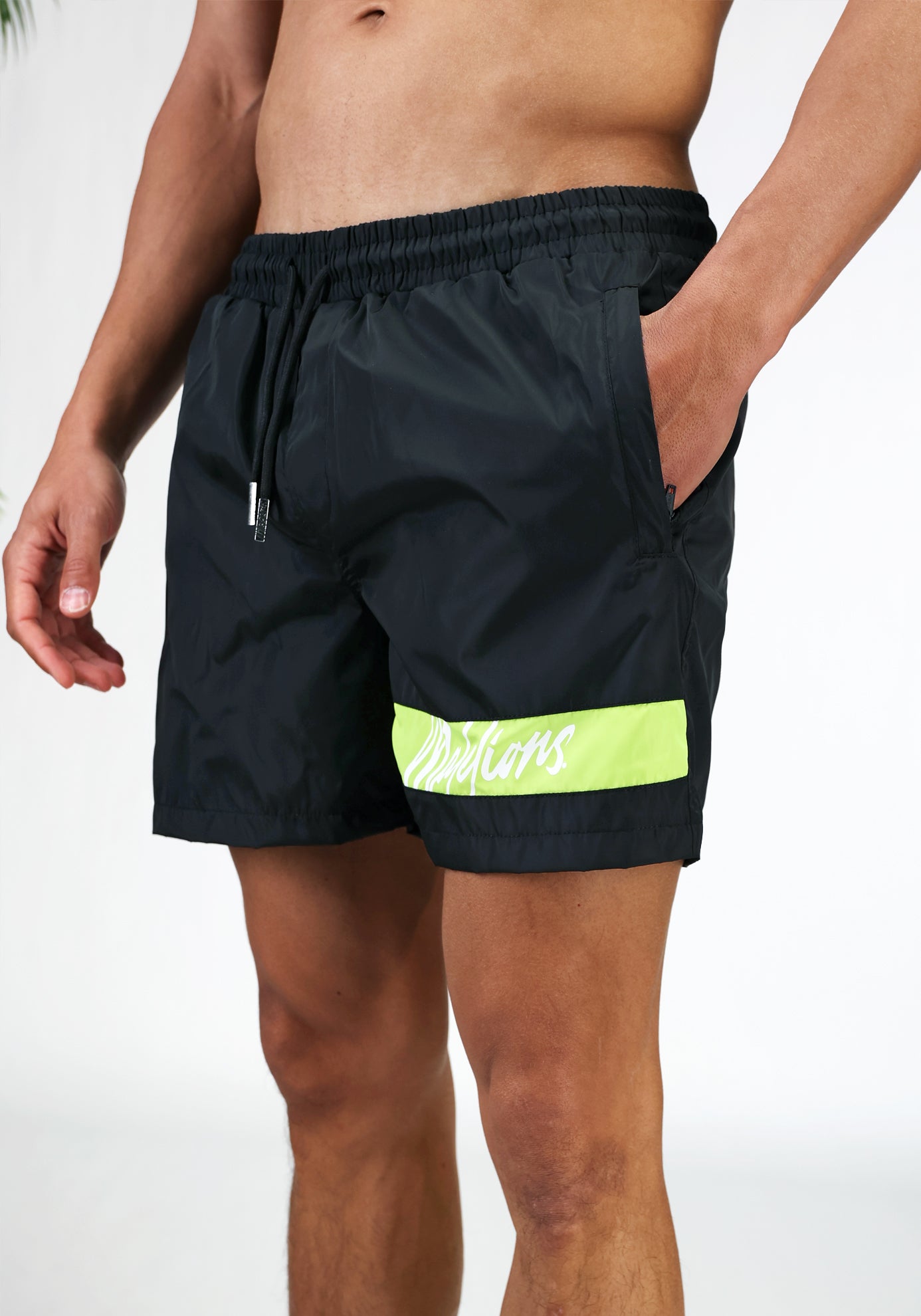 Cotton District MALELIONS CAPTAIN SWIMSHORTS BLACK