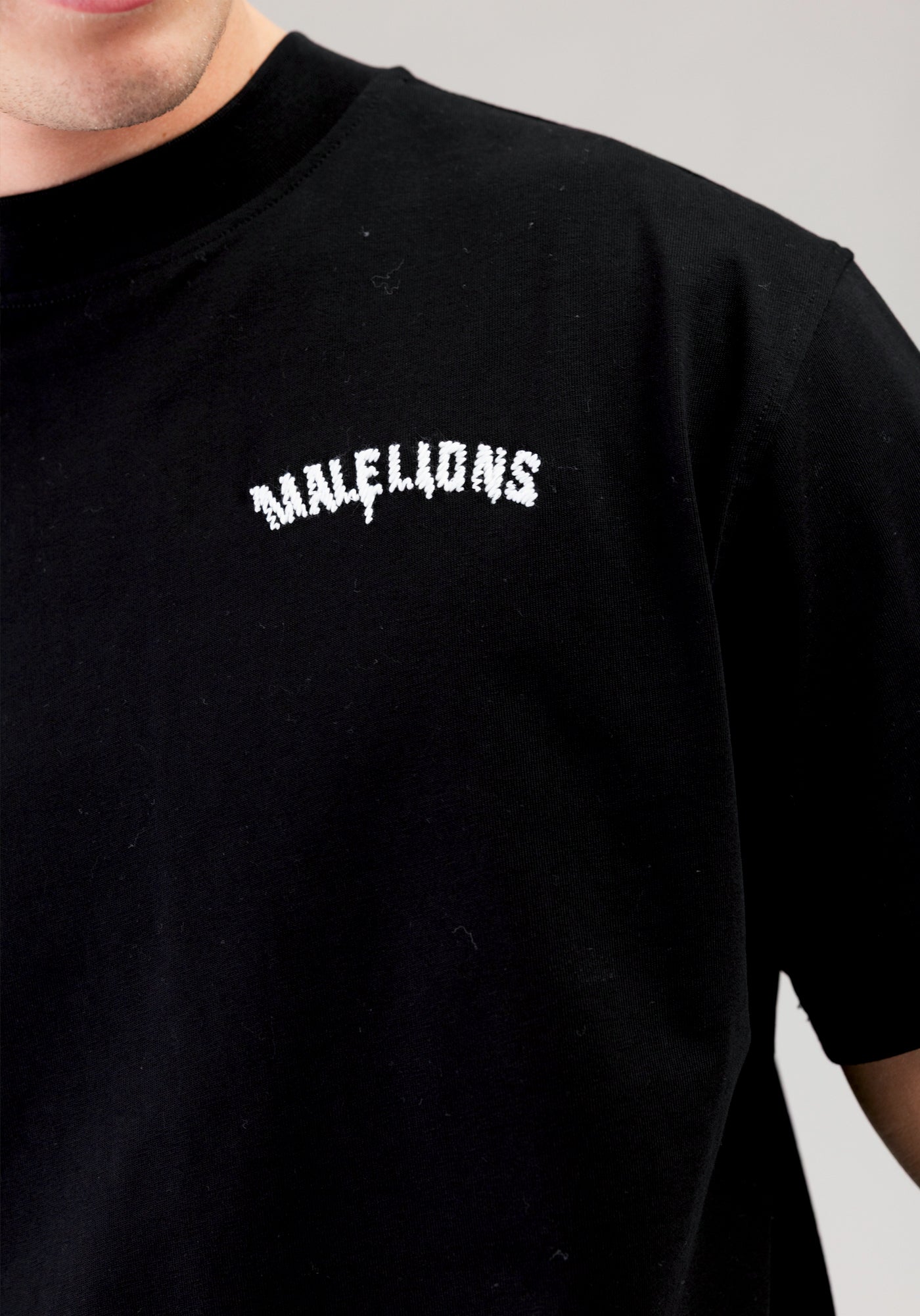 Cotton District MALELIONS GRAFFITY T-SHIRT BLACK