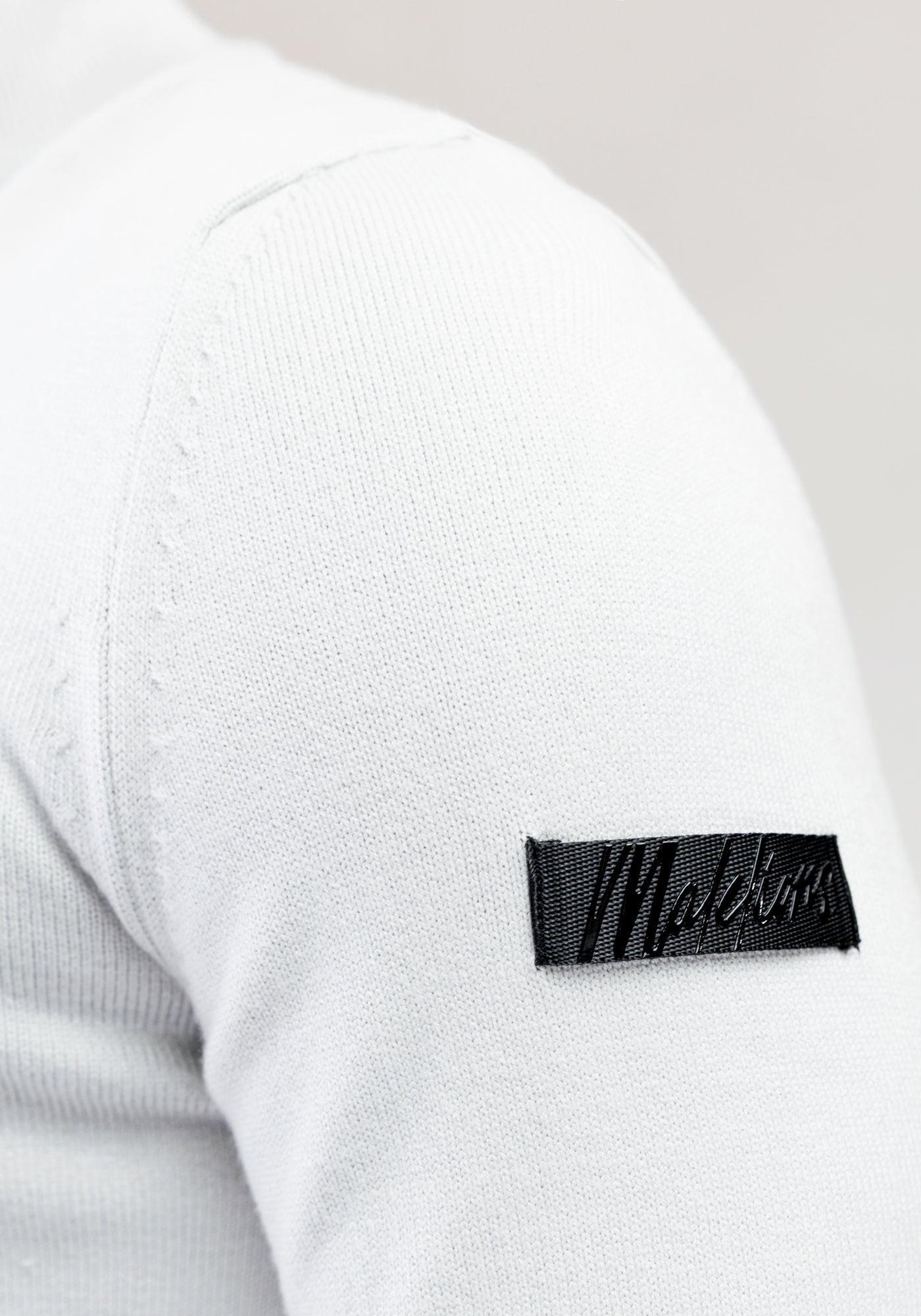 Cotton District MALELIONS KNITTED QUARTER ZIP OCEAN GREY