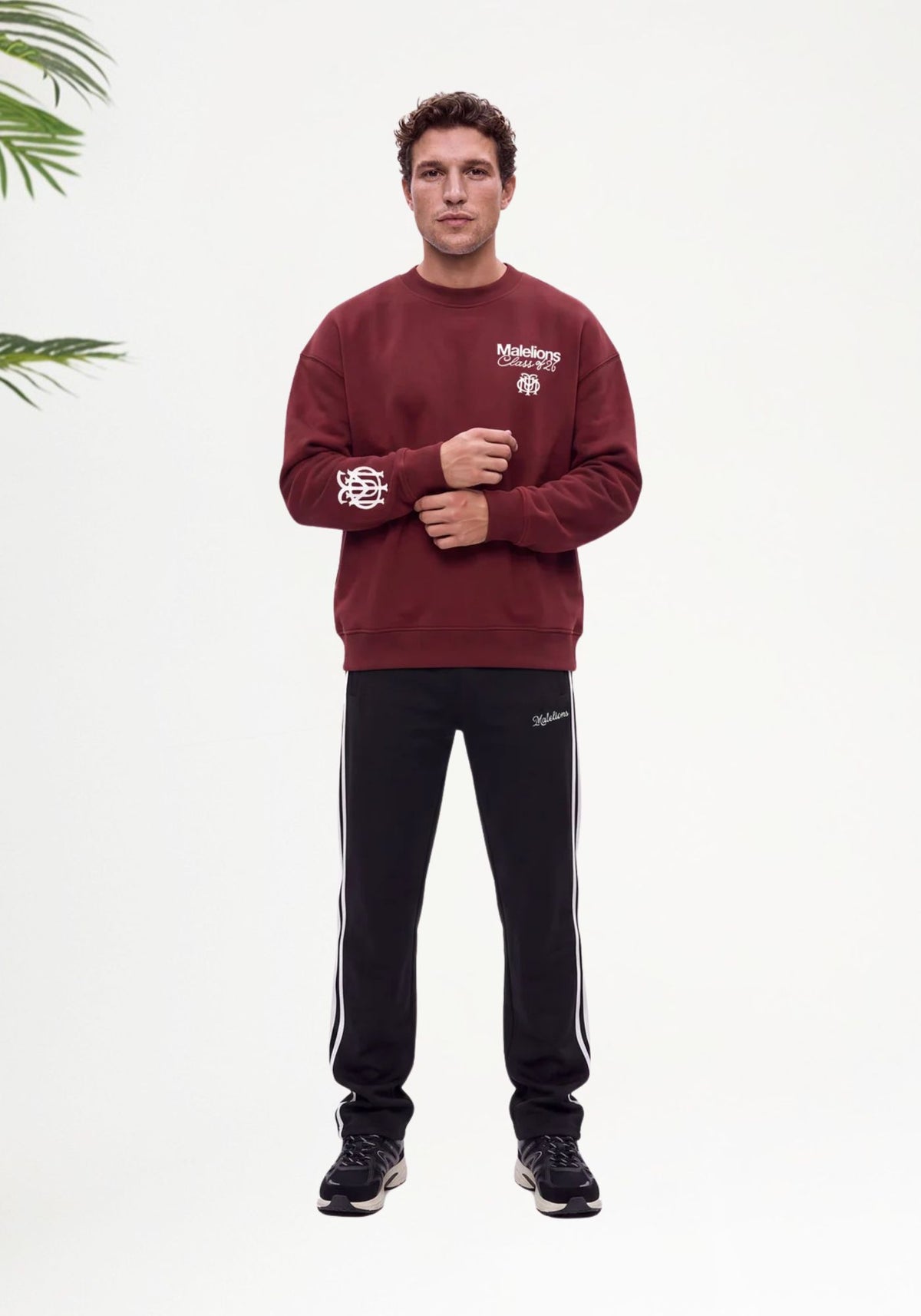 Cotton District MALELIONS MEN CLASS OF 26 SWEATER Sweaters BURGUNDY