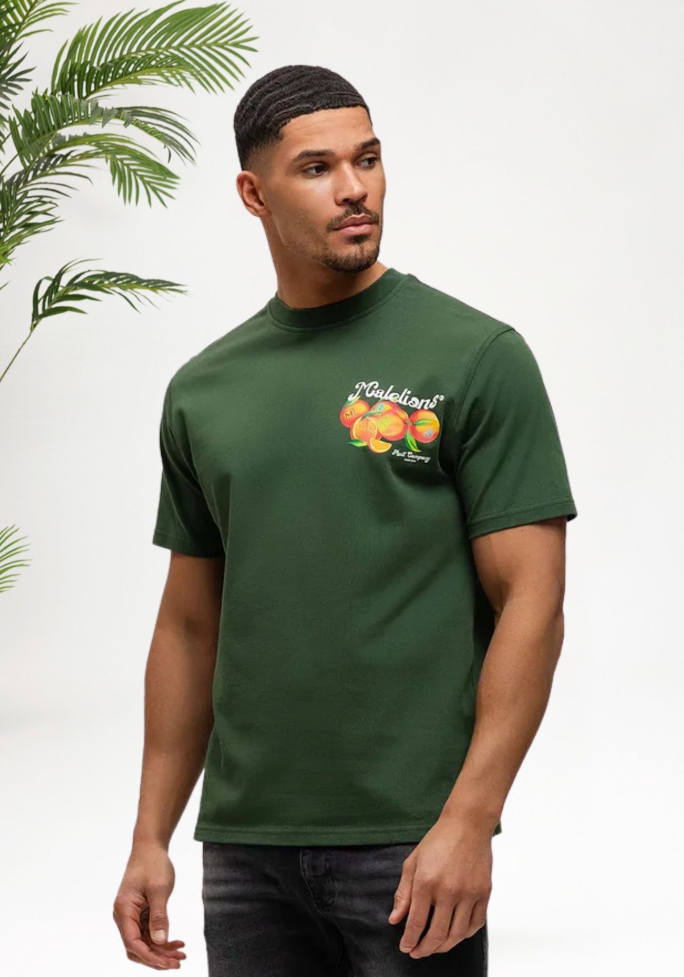 Cotton District MALELIONS MEN FRUIT COMPANY T-SHIRT T-Shirts GREEN