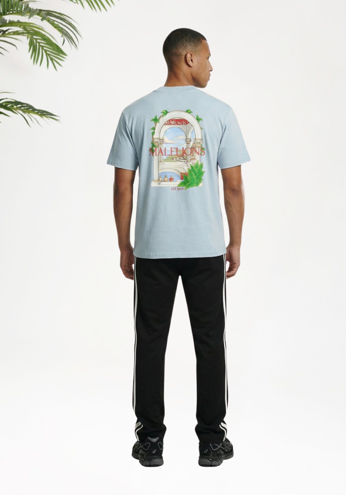Cotton District MALELIONS MEN ROMAN T-SHIRT T-Shirts ICE BLUE