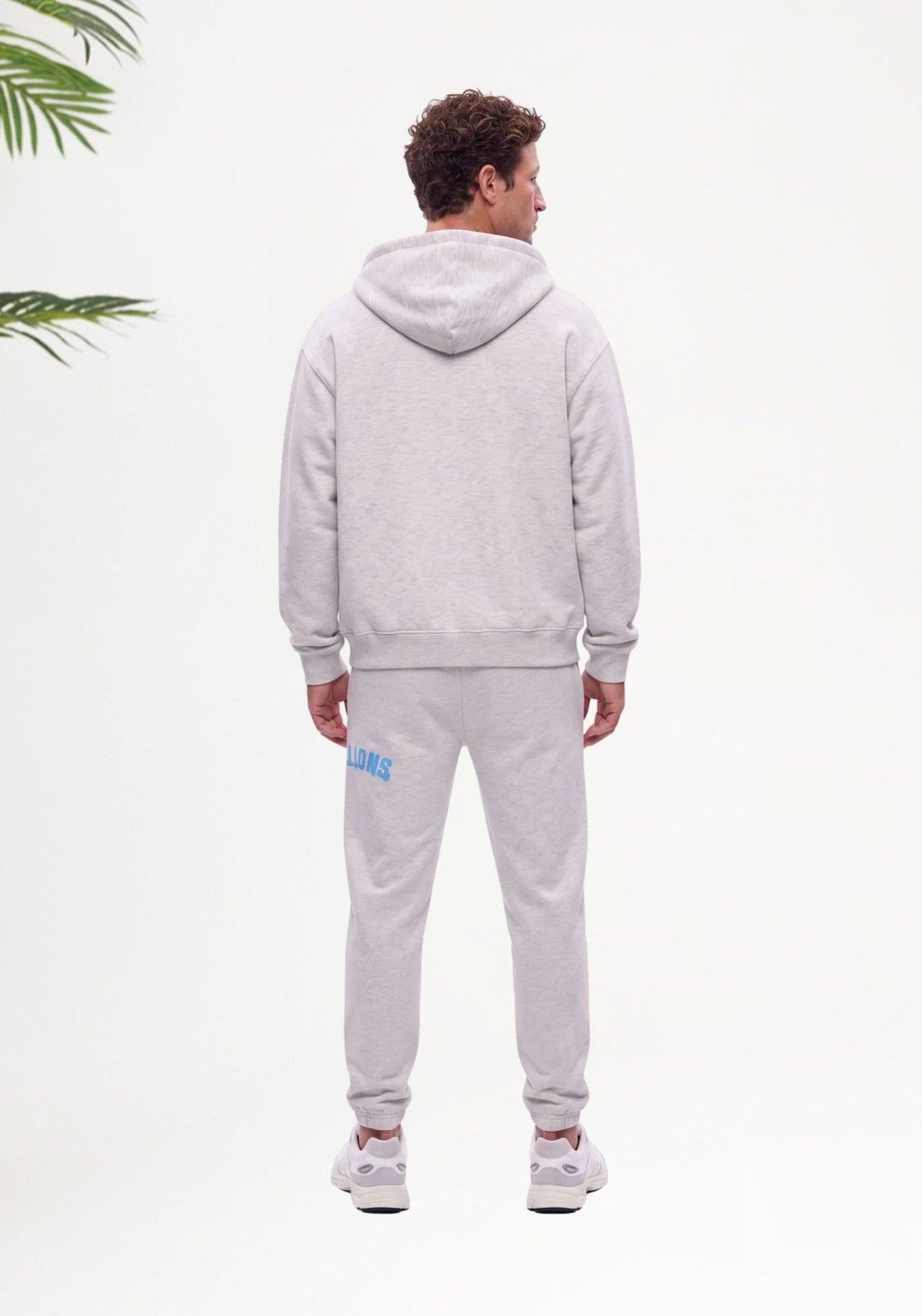 Cotton District MALELIONS MEN SOCIETY CLUB ZIP HOODIE Hoodies GREY MELANGE