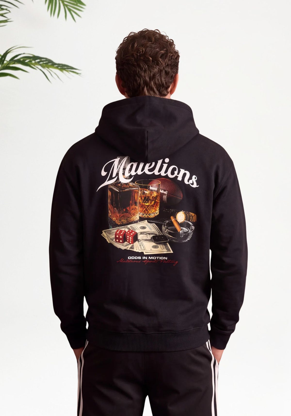 Cotton District MALELIONS MEN SPORTS BETTING HOODIE BLACK