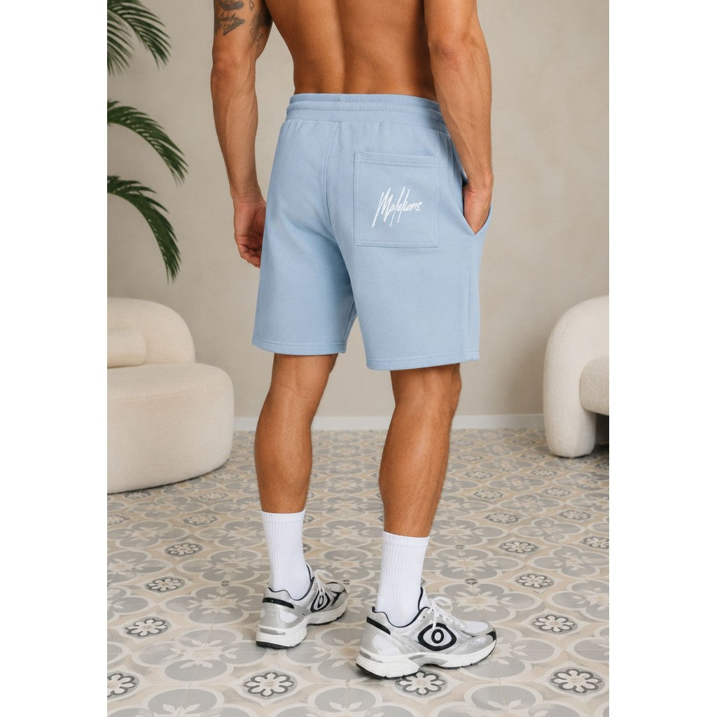 Cotton District MALELIONS MEN STRIPED SIGNATURE SHORTS Shorts ICE BLUE