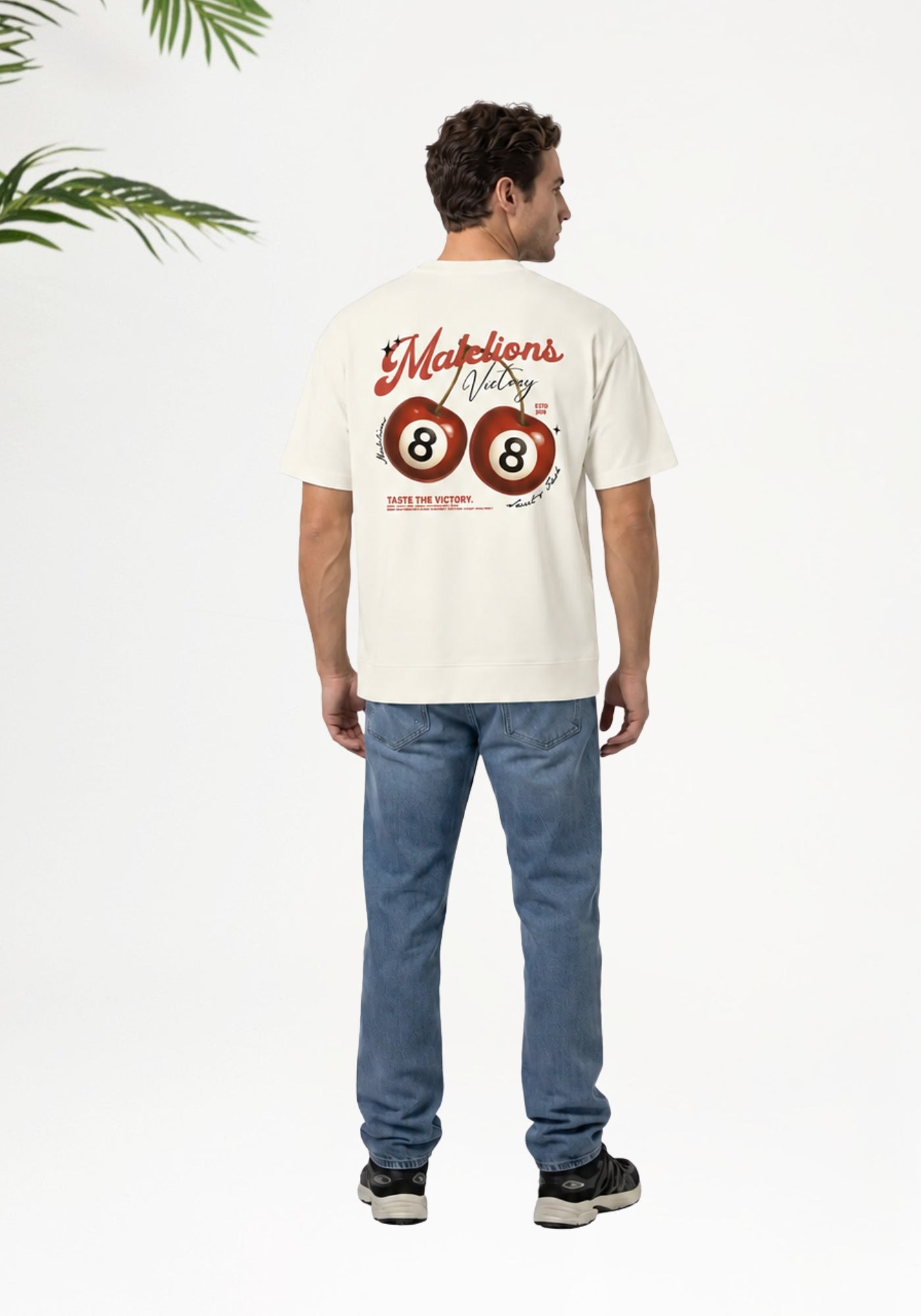 Cotton District MALELIONS MEN VICTORY TASTE T-SHIRT T-Shirts OFF WHITE