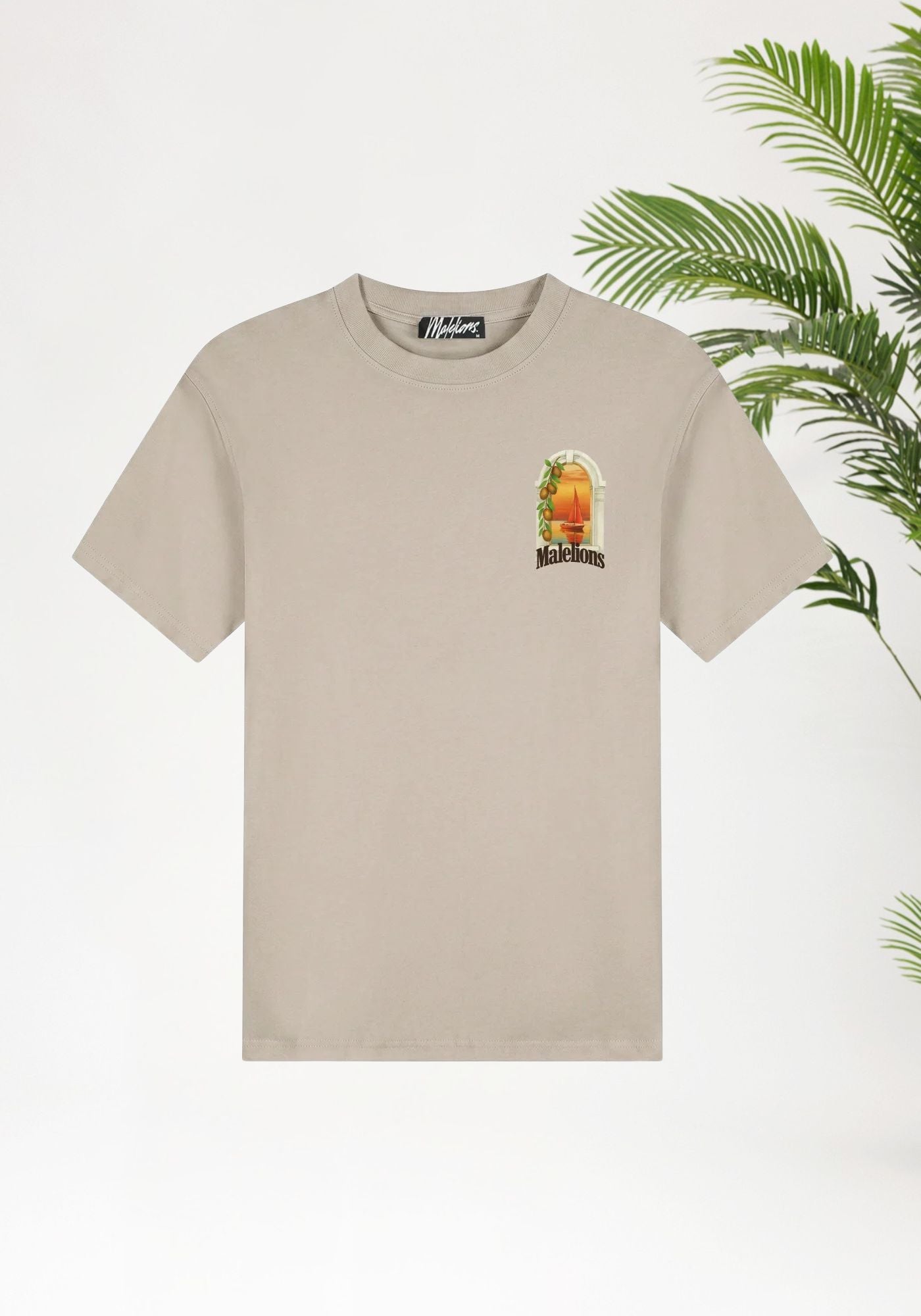 Cotton District MALELIONS MEN YACHT WINDOW T-SHIRT T-Shirts TAUPE