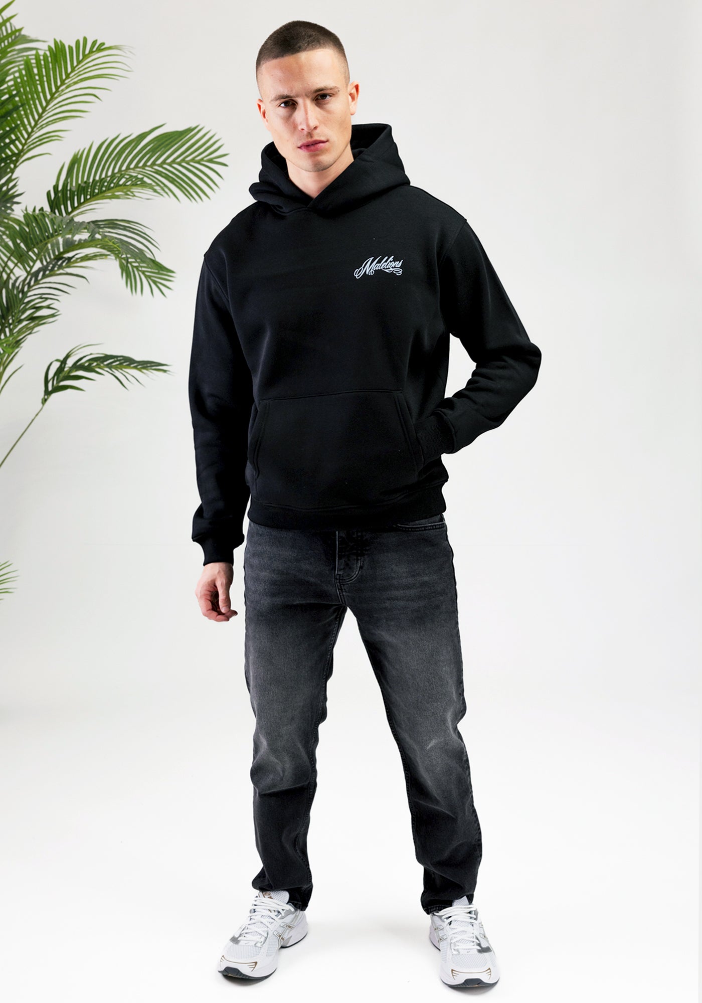 Cotton District MALELIONS PLAYING CARDS HOODIE BLACK