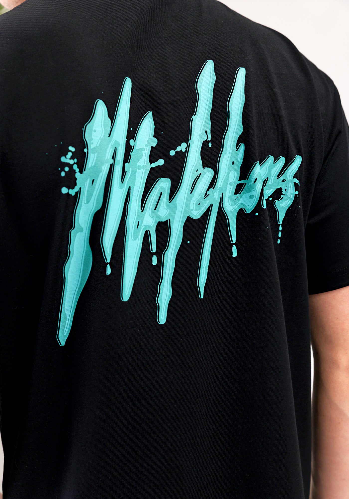 Cotton District MALELIONS SIGNATURE DRIP T-SHIRT BLACK