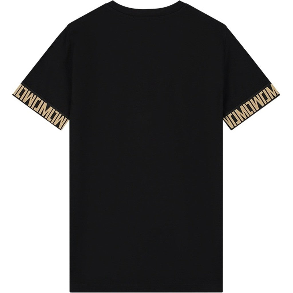 Cotton District MALELIONS VENETIAN T-SHIRT T-Shirts BLACK
